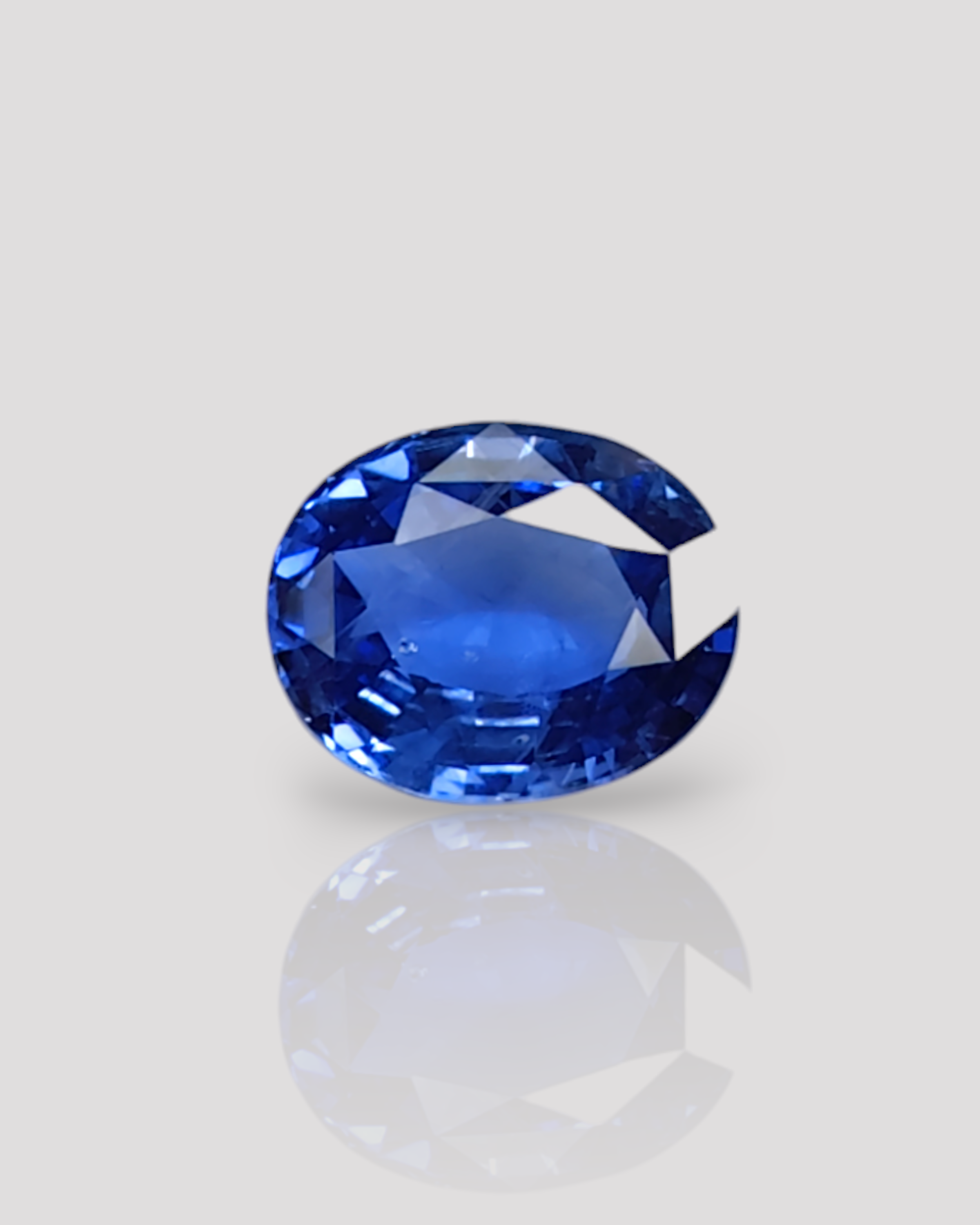 EGL Certified 5.63 Ct - 6.25 Ratti Natural Unheated Ceylon Blue Sapphire - Neelam