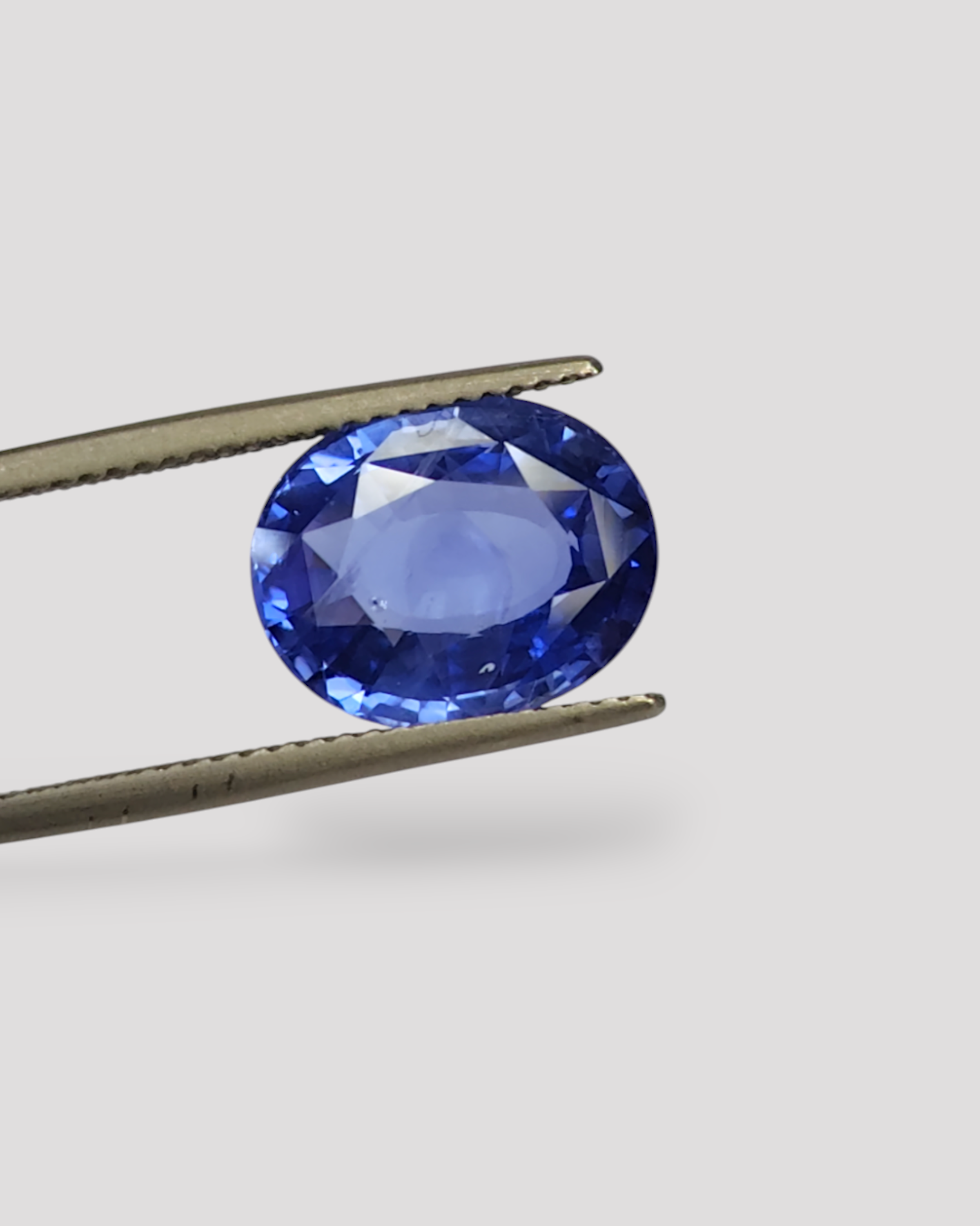 EGL Certified 5.63 Ct - 6.25 Ratti Natural Unheated Ceylon Blue Sapphire - Neelam