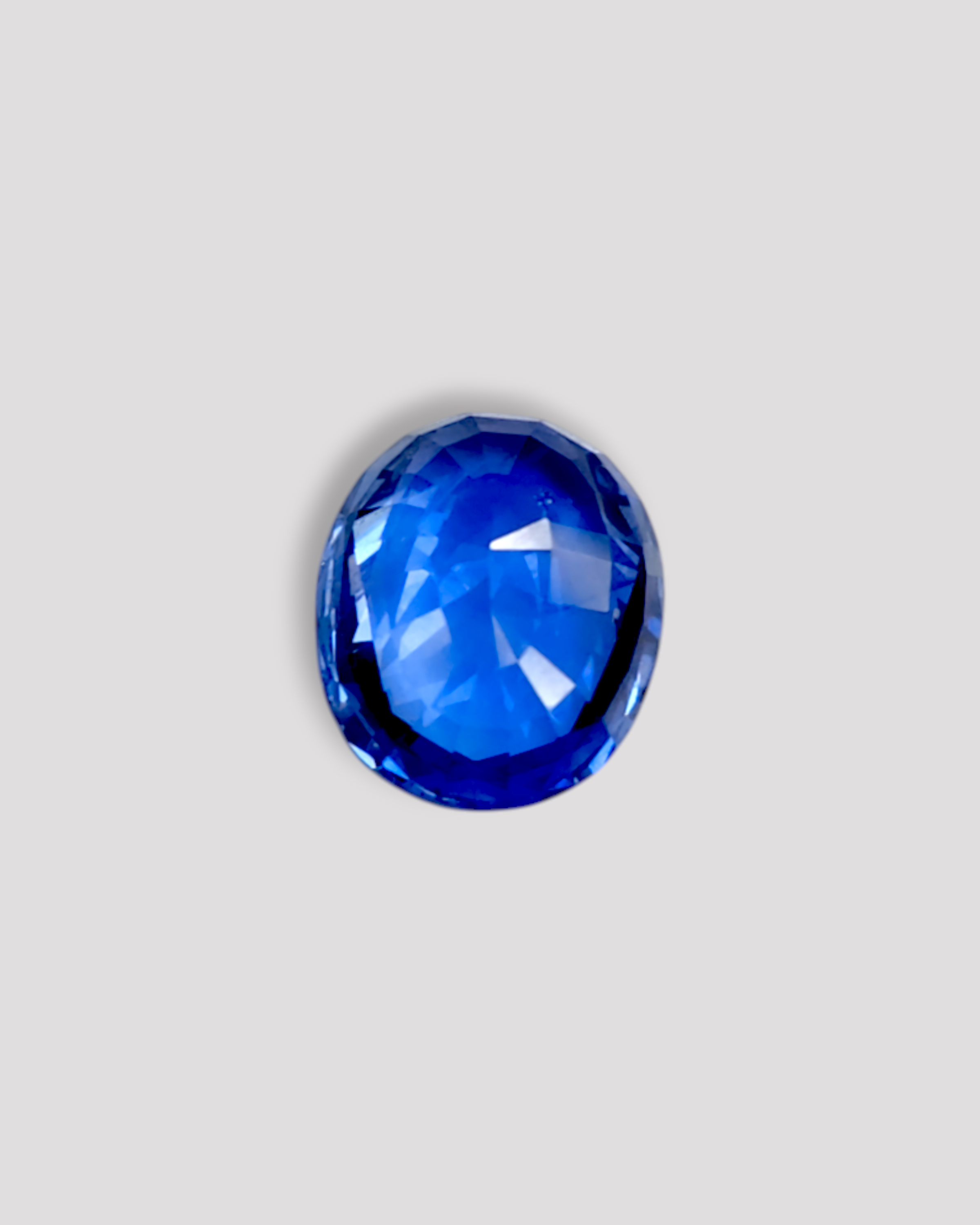 EGL Certified 5.63 Ct - 6.25 Ratti Natural Unheated Ceylon Blue Sapphire - Neelam