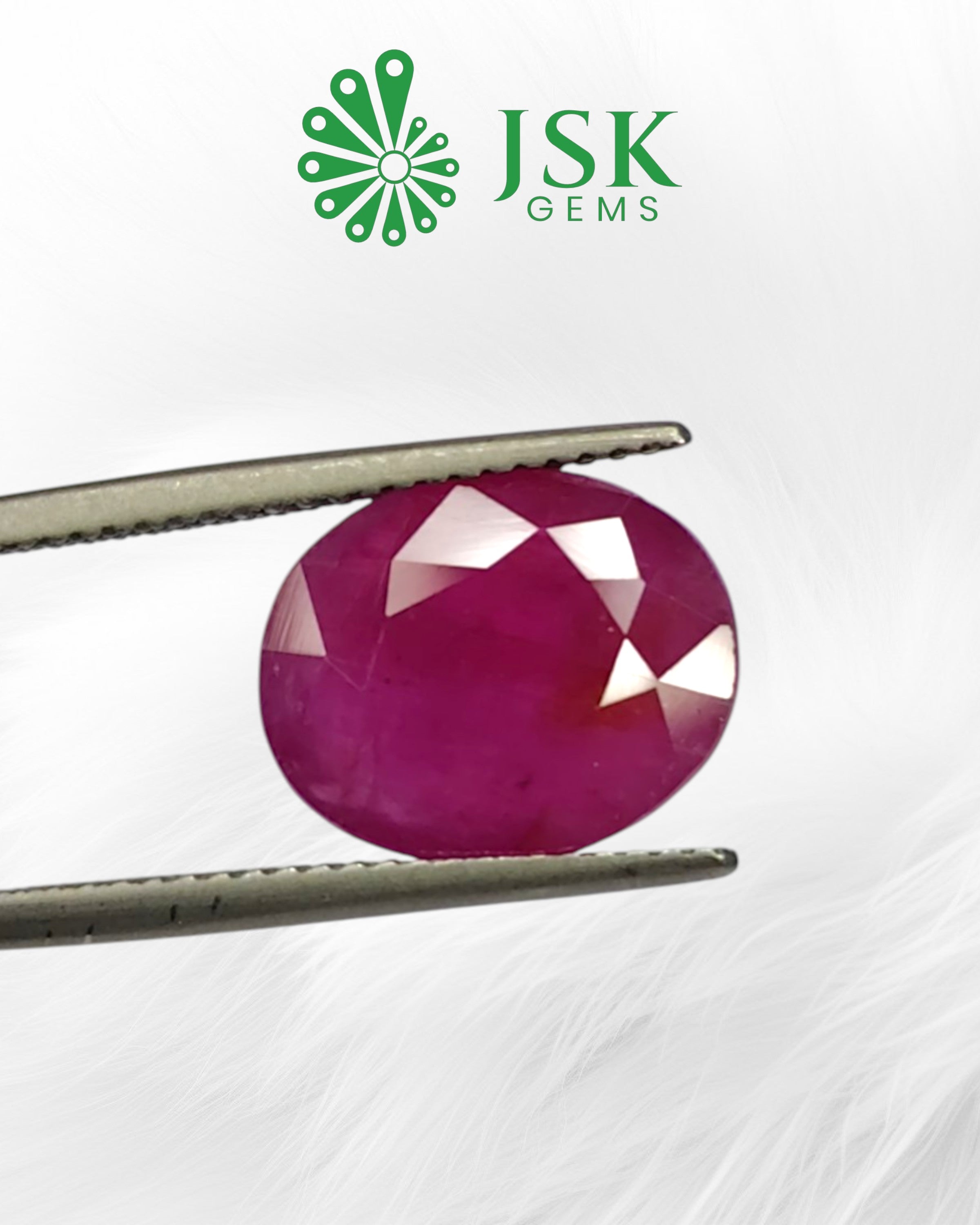 Top Grade GTL Certified 6.33 Ct - 7.03 Ratti Unheated Untreated Natural Ruby Manik