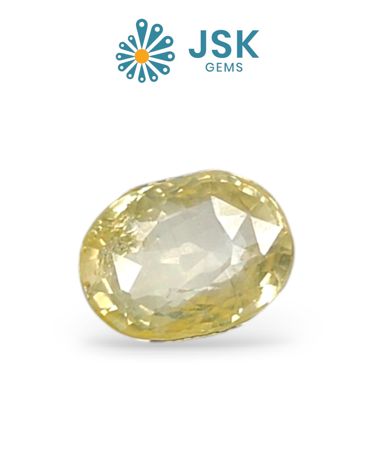 IIGJ Certified 4.04 Ct - 4.48 Ratti Natural Unheated Ceylon Yellow Sapphire -Pukhraj