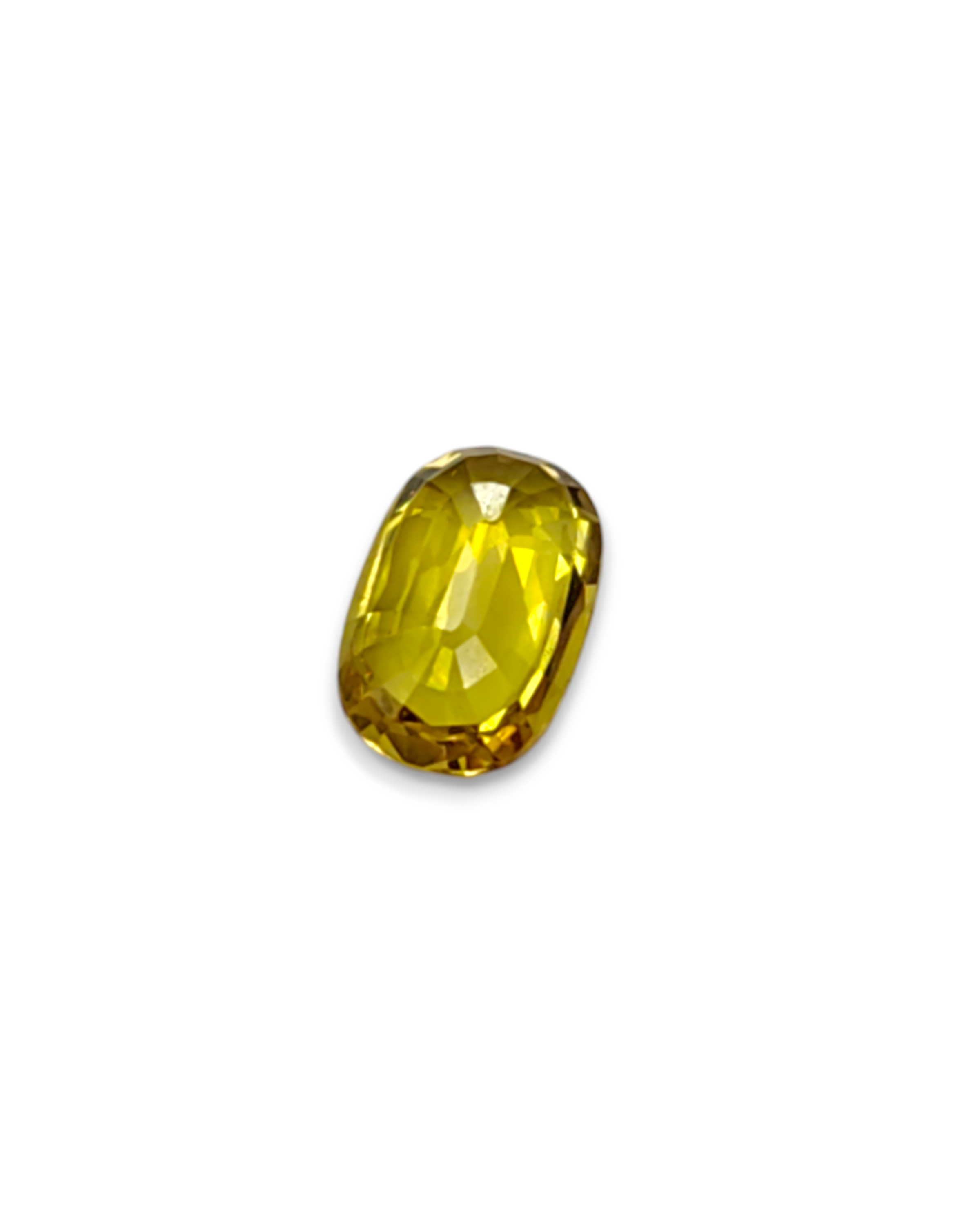 Top Grade 3.05 Ct - 3.38 Ratti Natural Bangkok Yellow Sapphire - Pukhraj