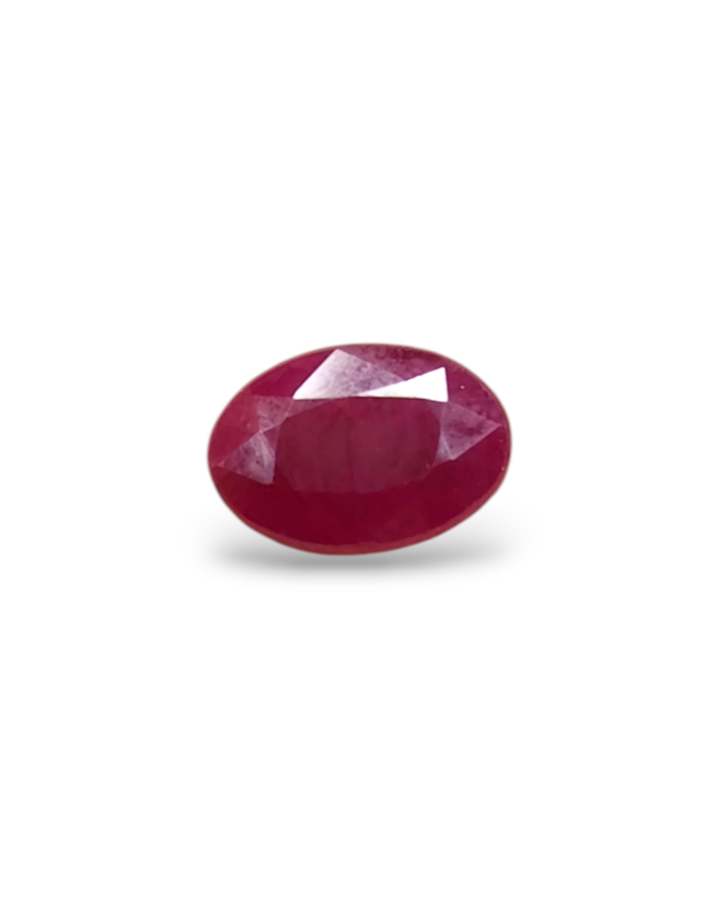 IIGJ Certified 3.46 Ct - 3.84 Ratti Unheated Untreated Natural Ruby Manik