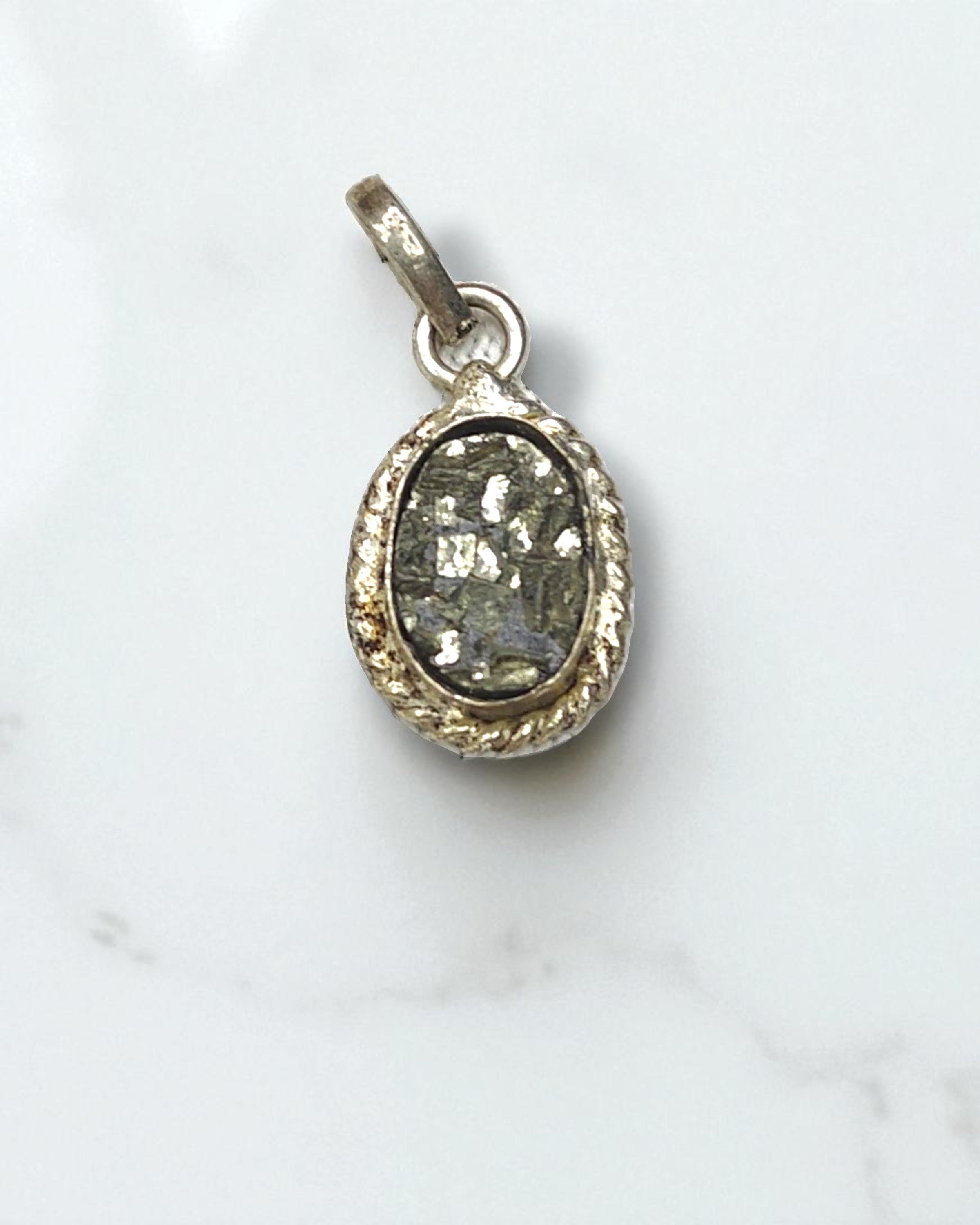 Beautiful Natural Pyrite Gemstone Pendant