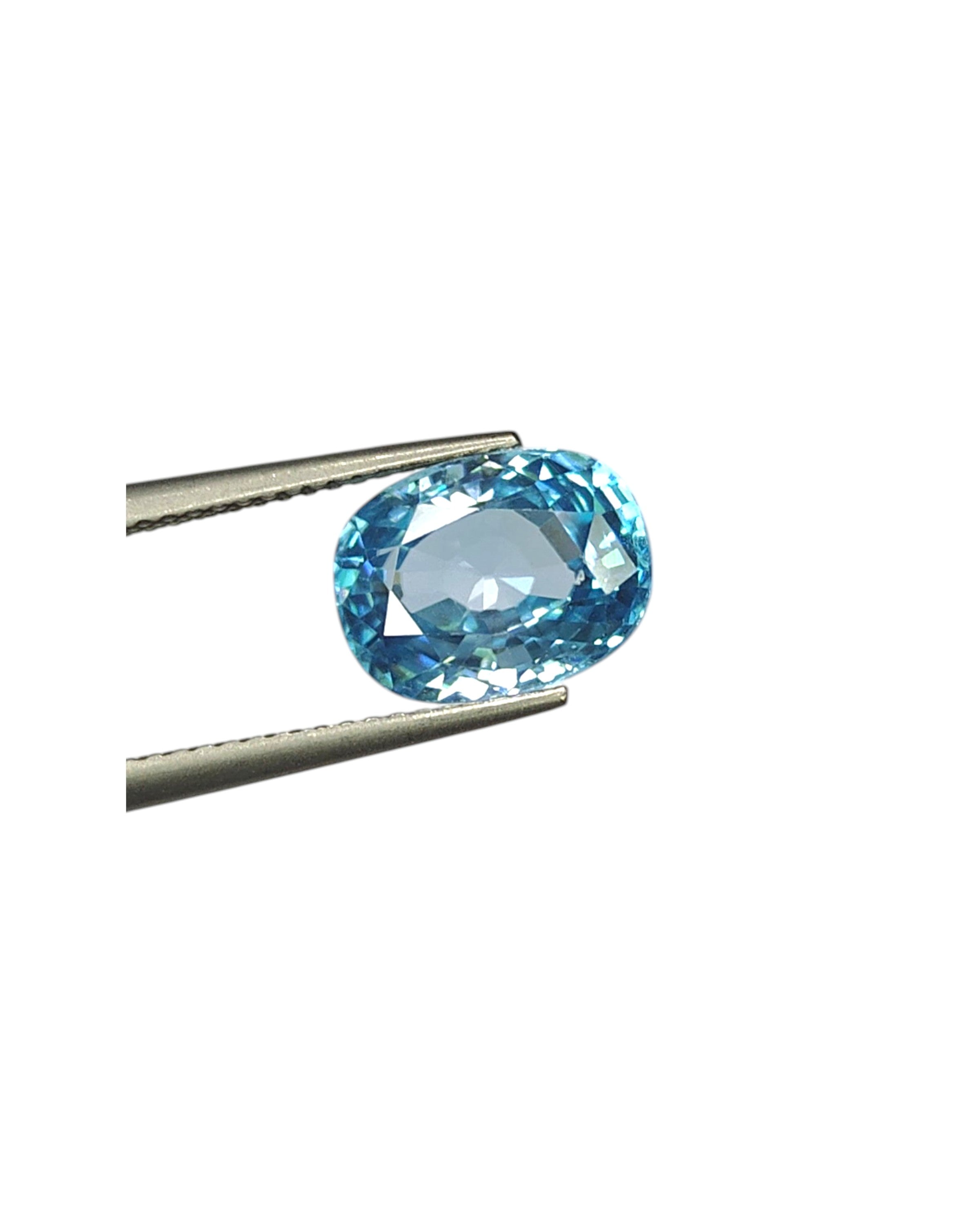 Top Grade 5.81 Ct - 6.45 Ratti Natural Blue Zircon