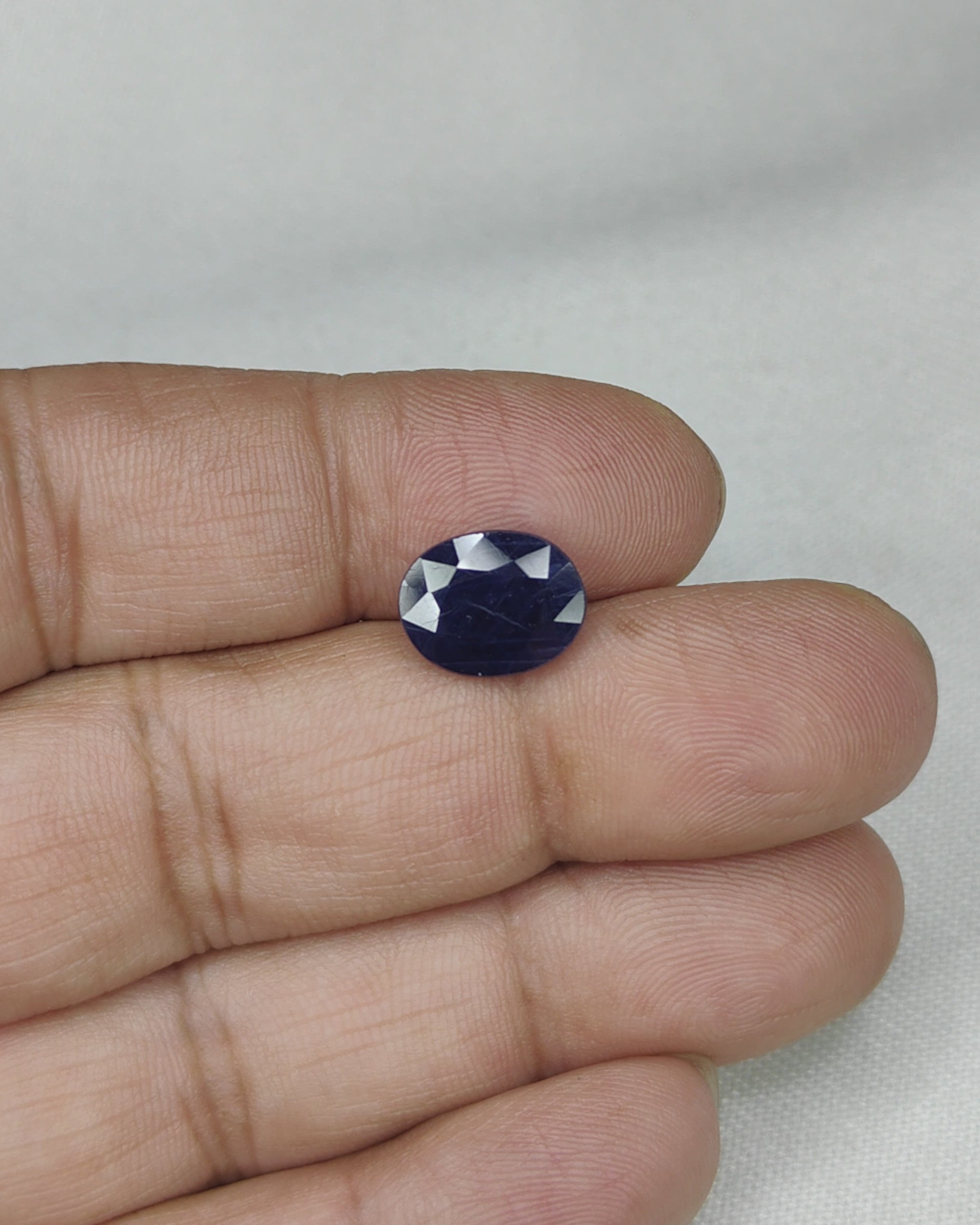IIGJ Certified 5.52 Ct - 6.13 Ratti Natural Unheated Blue Sapphire-Neelam