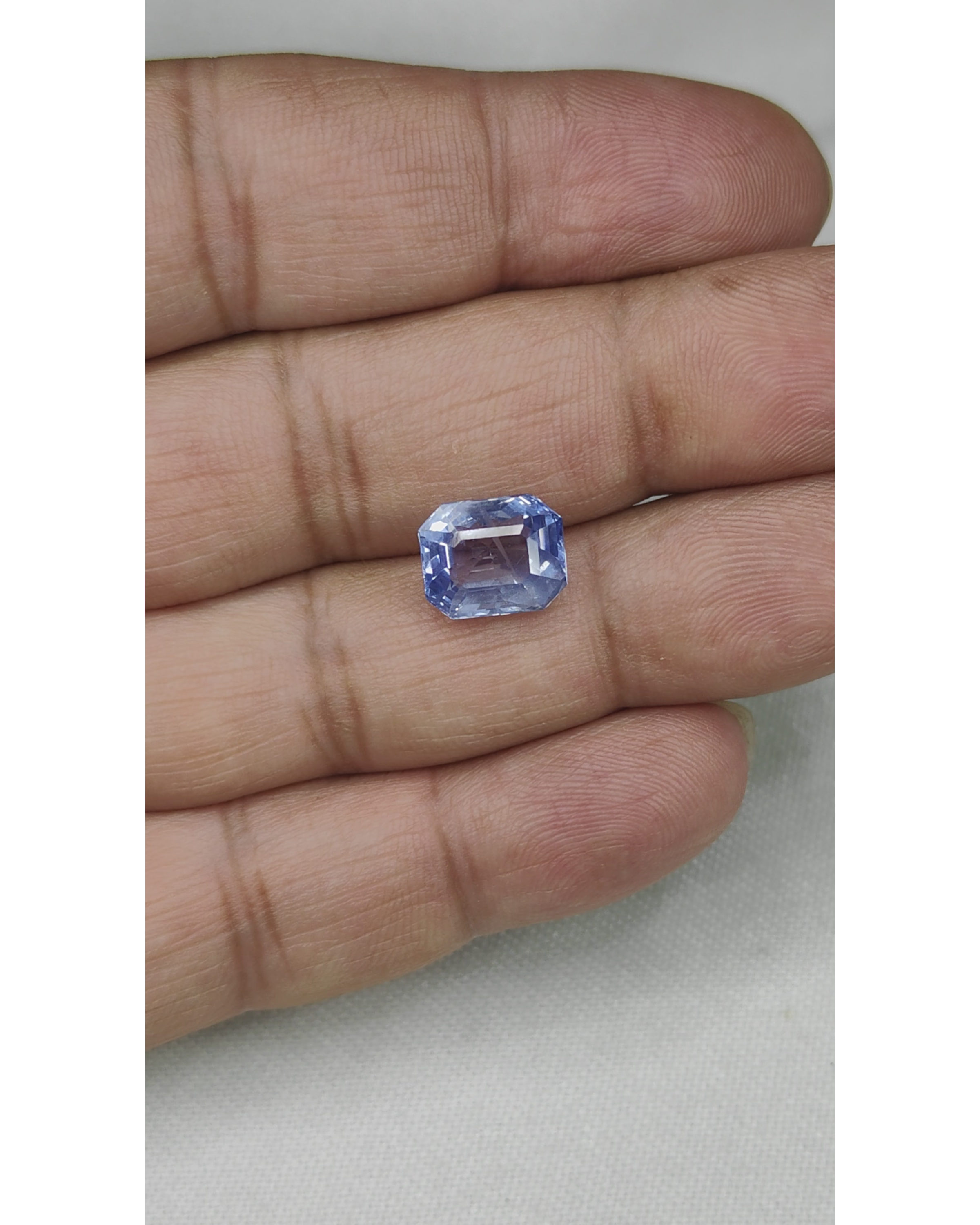 GTL Certified 5.74 Ct - 6.37 Ratti Natural Unheated Ceylon Blue Sapphire - Neelam