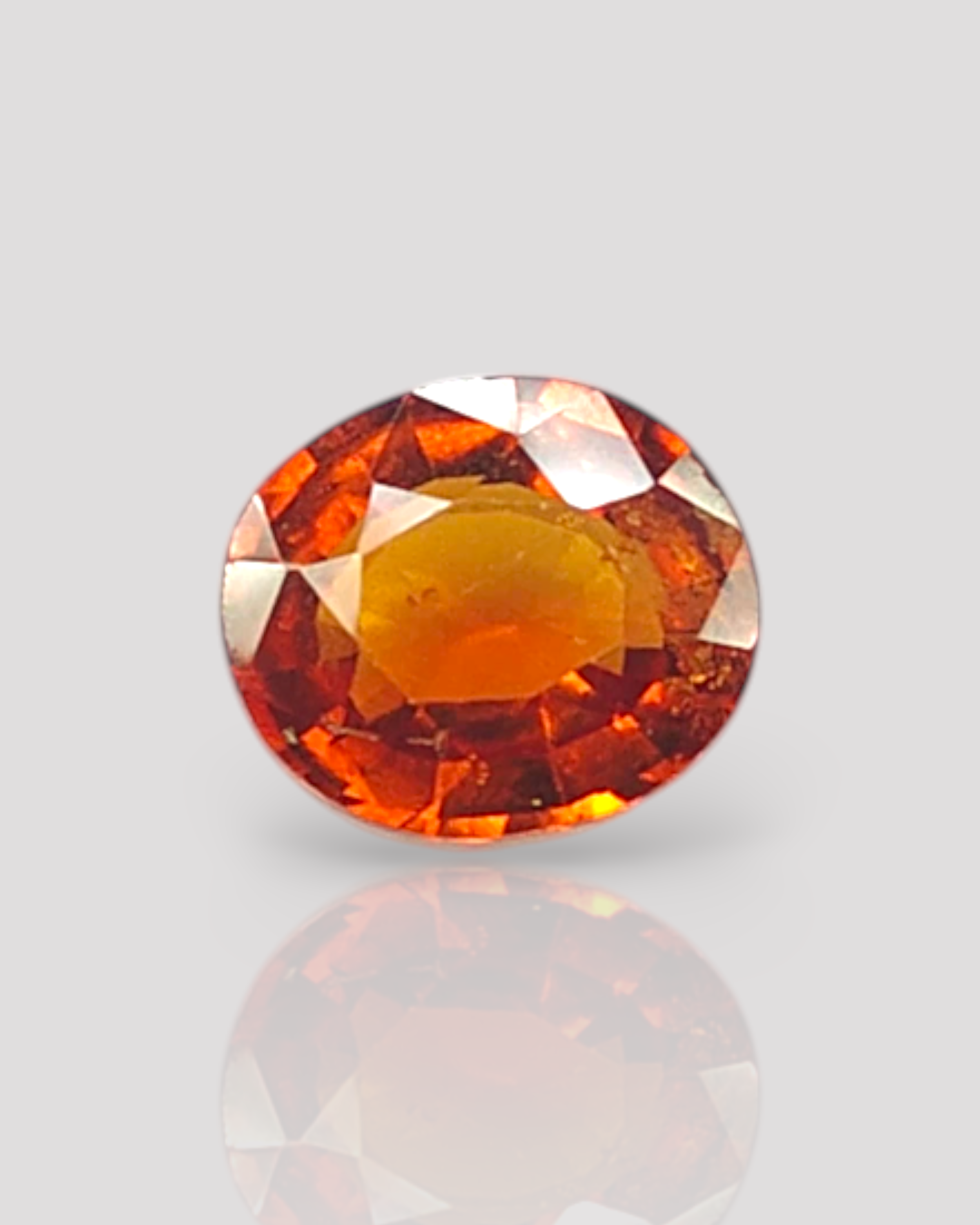 Top Grade 6.22 Ct - 6.91 Ratti Natural Ceylon Hessonite Garnet - Gomedh