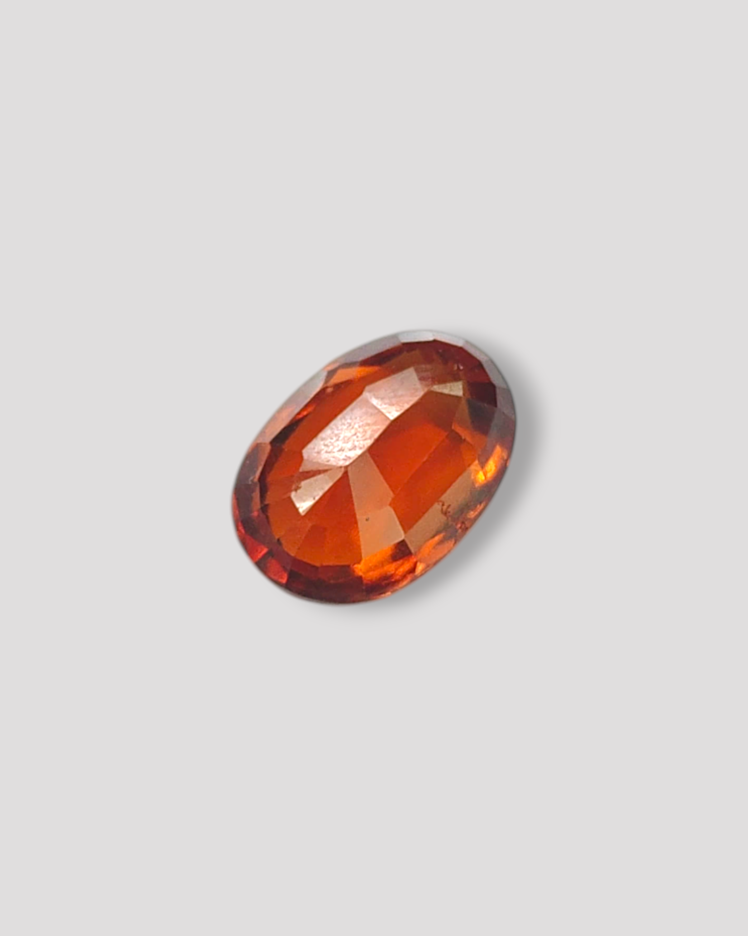 Top Grade 6.08 Ct - 6.75 Ratti Natural Ceylon Hessonite Garnet - Gomedh