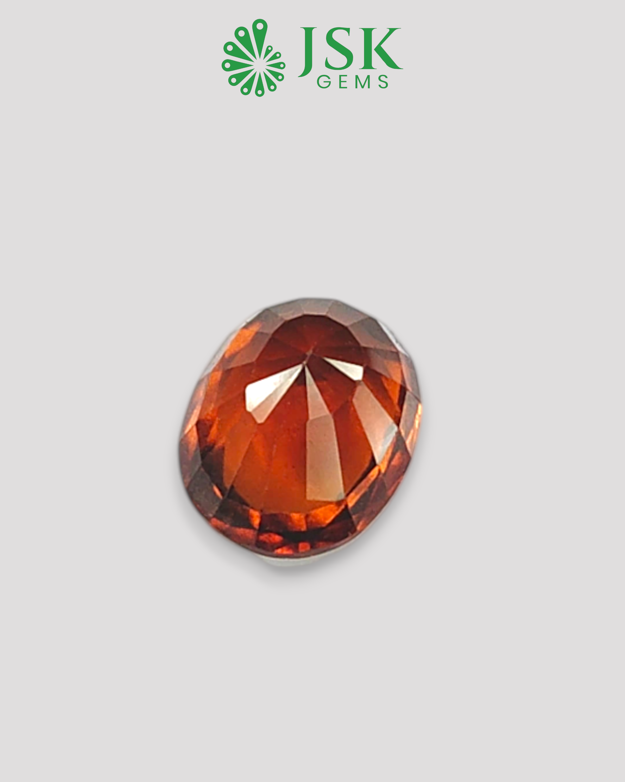 Top Grade 6.17 Ct - 6.85 Ratti Natural Ceylon Hessonite Garnet - Gomedh
