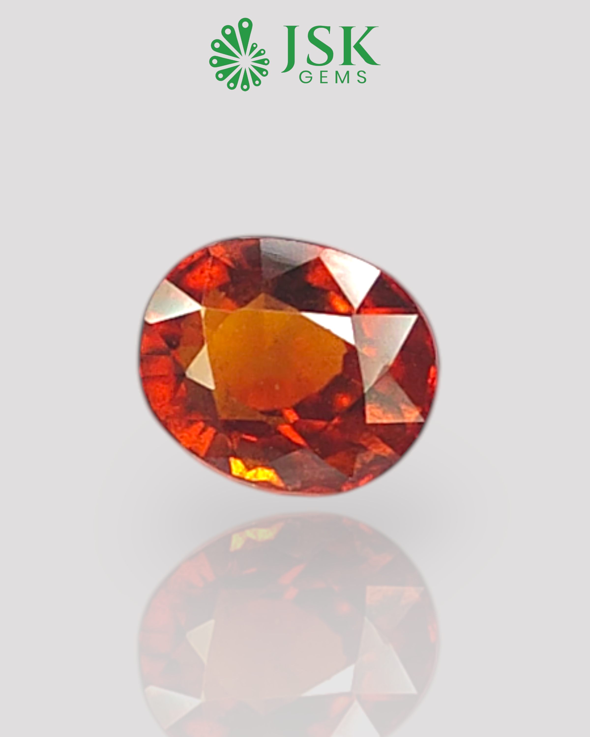 Top Grade 6.17 Ct - 6.85 Ratti Natural Ceylon Hessonite Garnet - Gomedh
