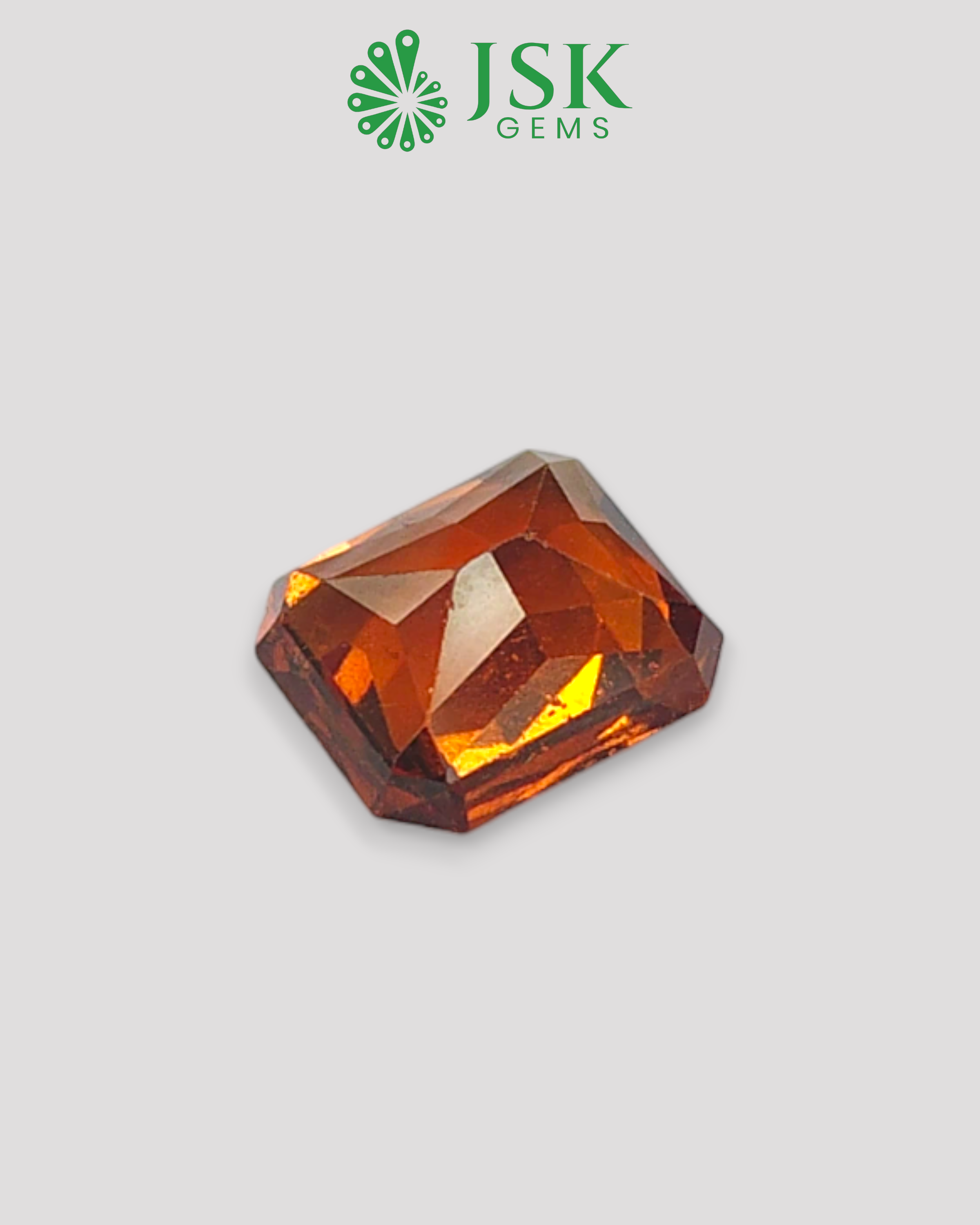 Top Grade 5.99 Ct - 6.65 Ratti Natural Ceylon Hessonite Garnet - Gomedh
