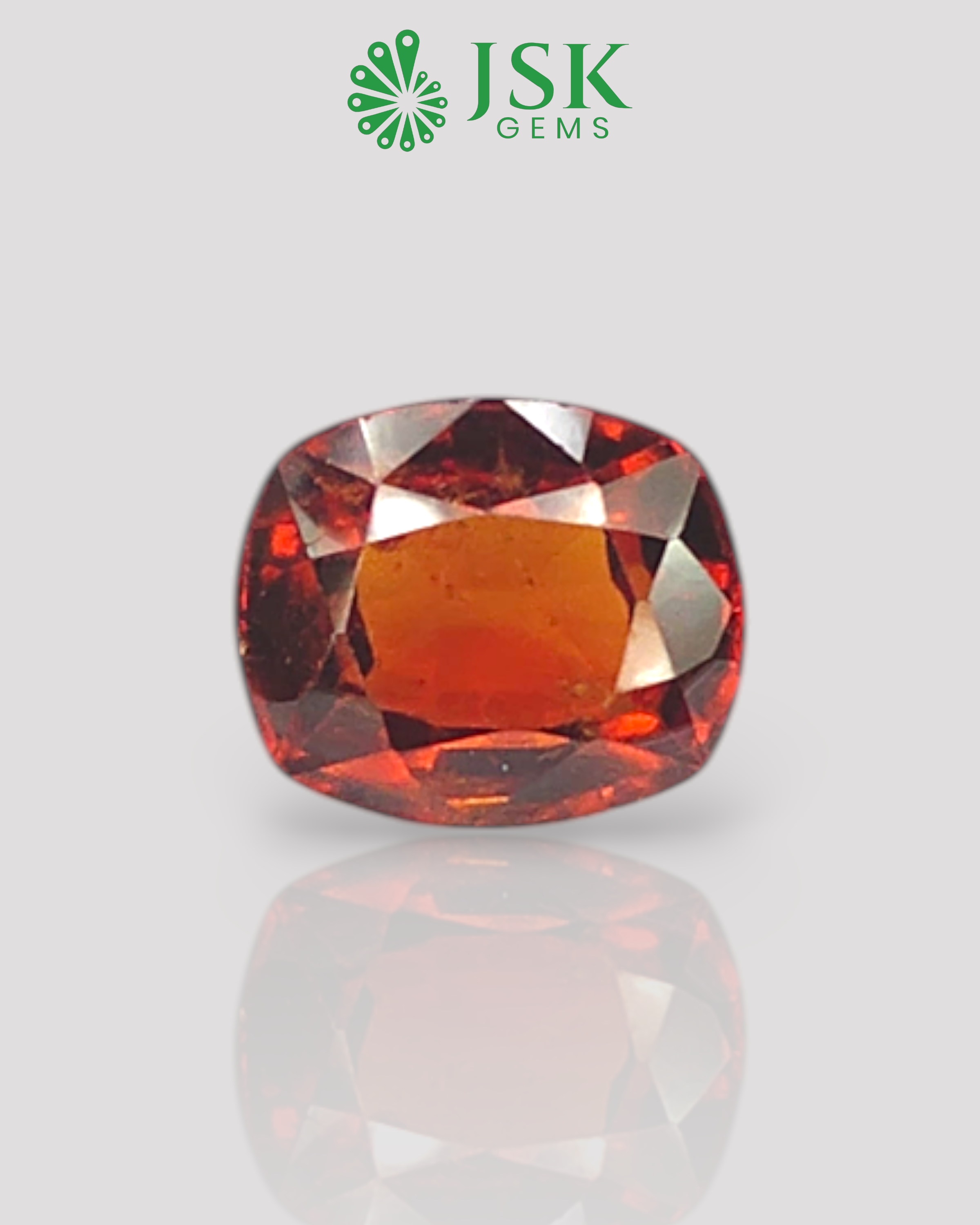 Top Grade 5.31 Ct - 5.90 Ratti Natural Ceylon Hessonite Garnet - Gomedh