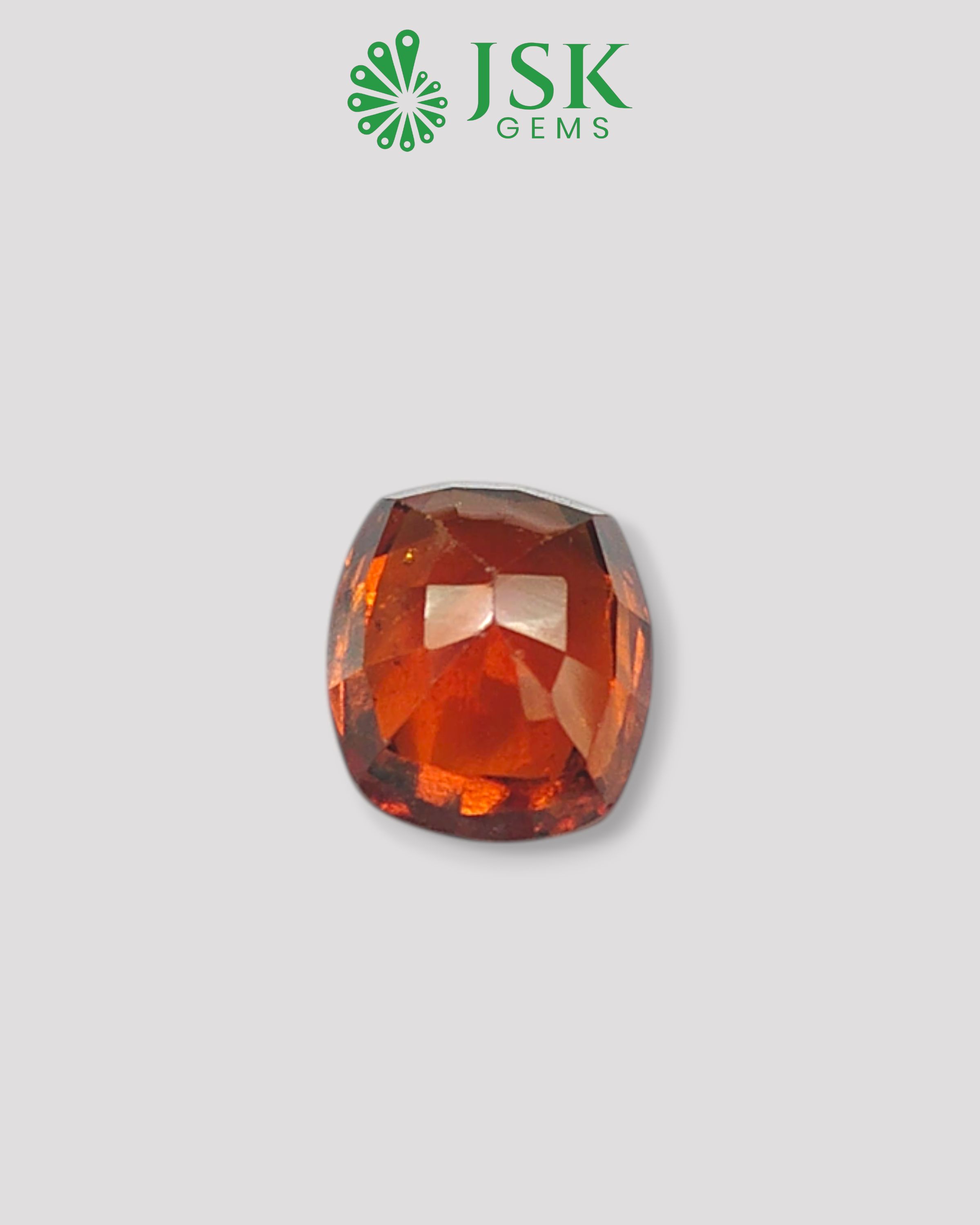 Top Grade 5.31 Ct - 5.90 Ratti Natural Ceylon Hessonite Garnet - Gomedh