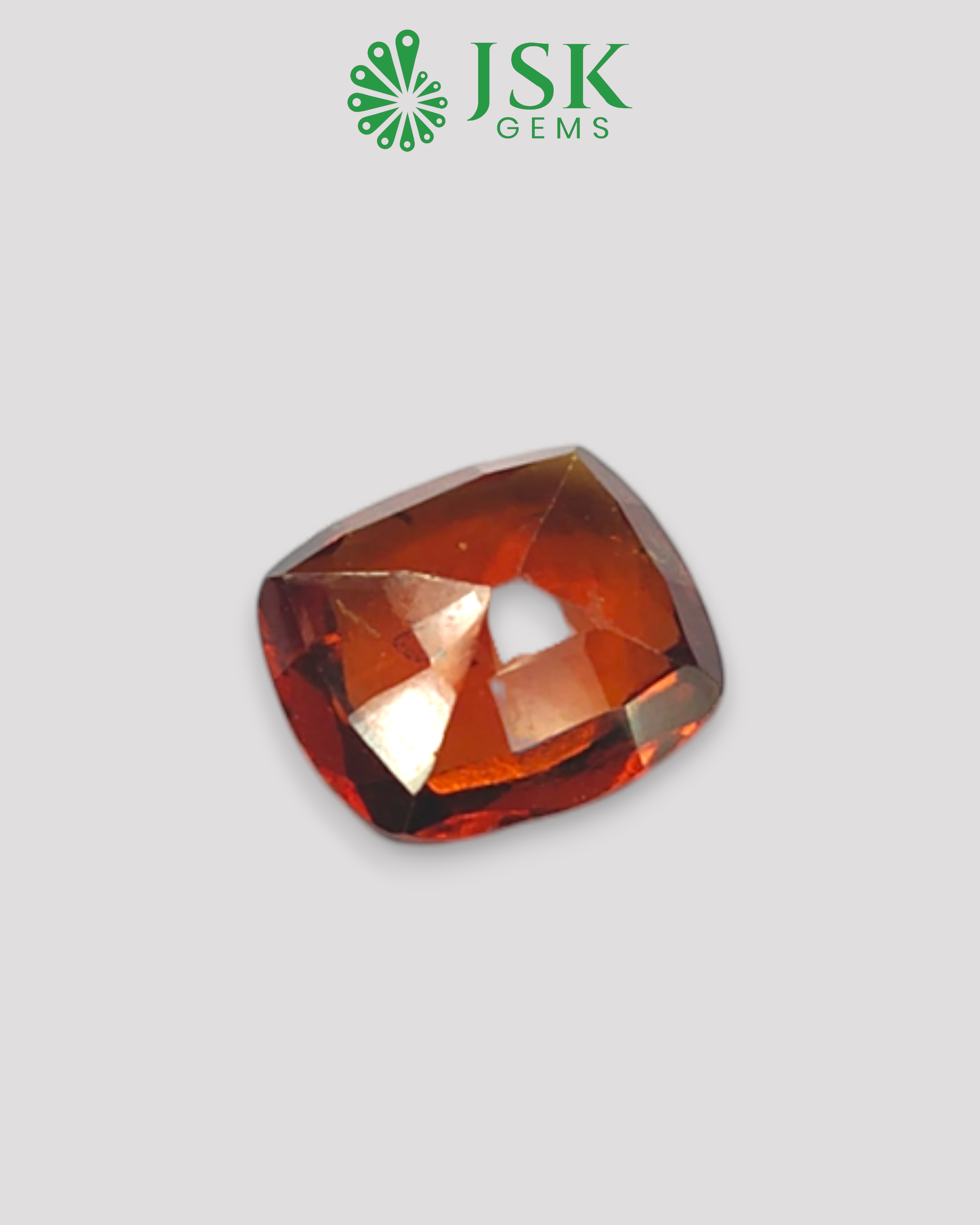 Top Grade 5.48 Ct - 6.08 Ratti Natural Ceylon Hessonite Garnet - Gomedh