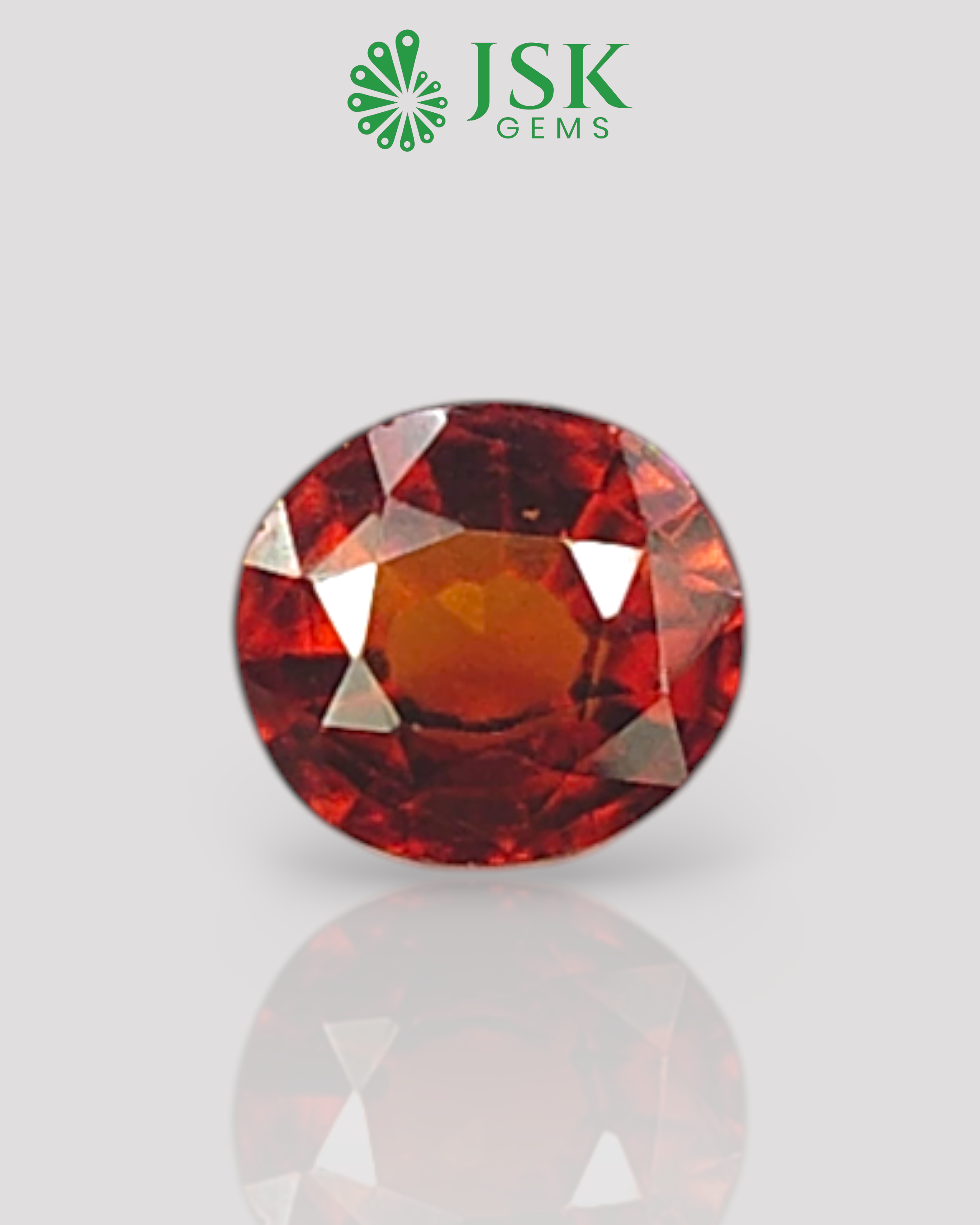 Top Grade 4.41 Ct - 4.90 Ratti Natural Ceylon Hessonite Garnet - Gomedh