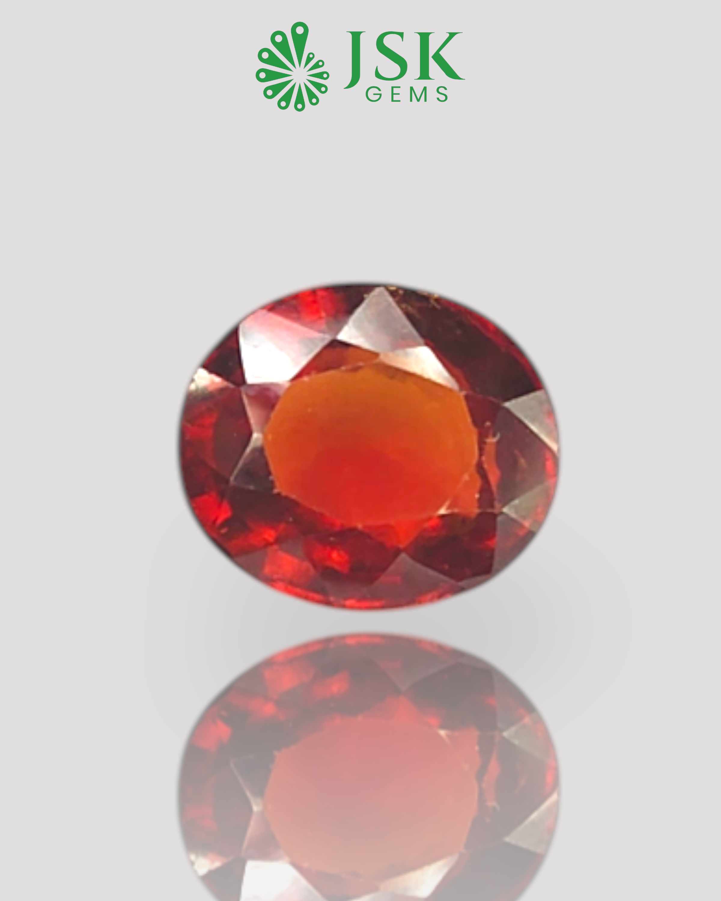 Top Grade 4.09 Ct - 4.54 Ratti Natural Ceylon Hessonite Garnet - Gomedh