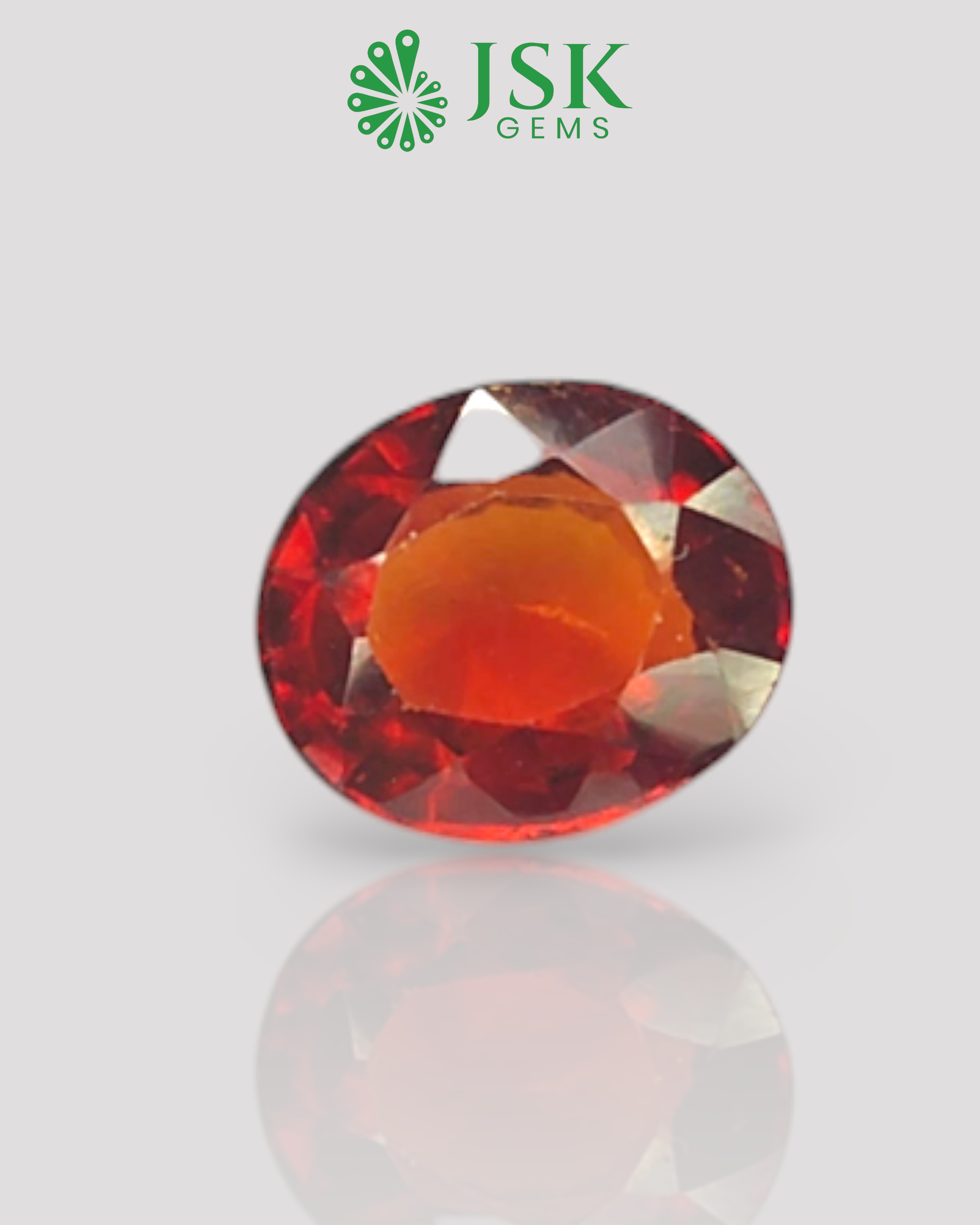 Top Grade 4.09 Ct - 4.54 Ratti Natural Ceylon Hessonite Garnet - Gomedh