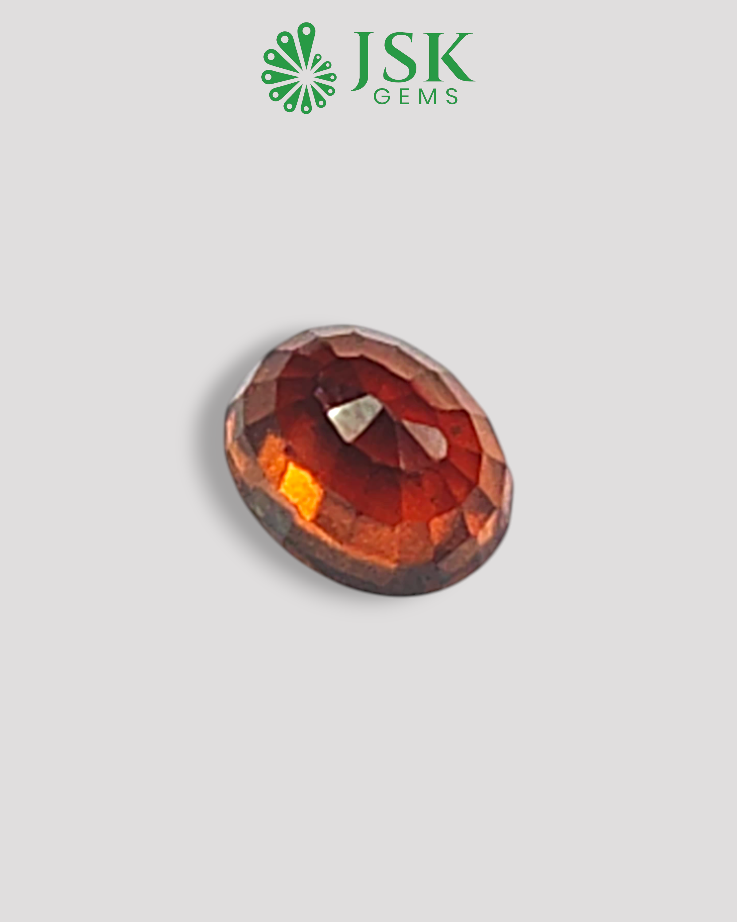 Top Grade 3.23 Ct - 3.58 Ratti Natural Ceylon Hessonite Garnet - Gomedh