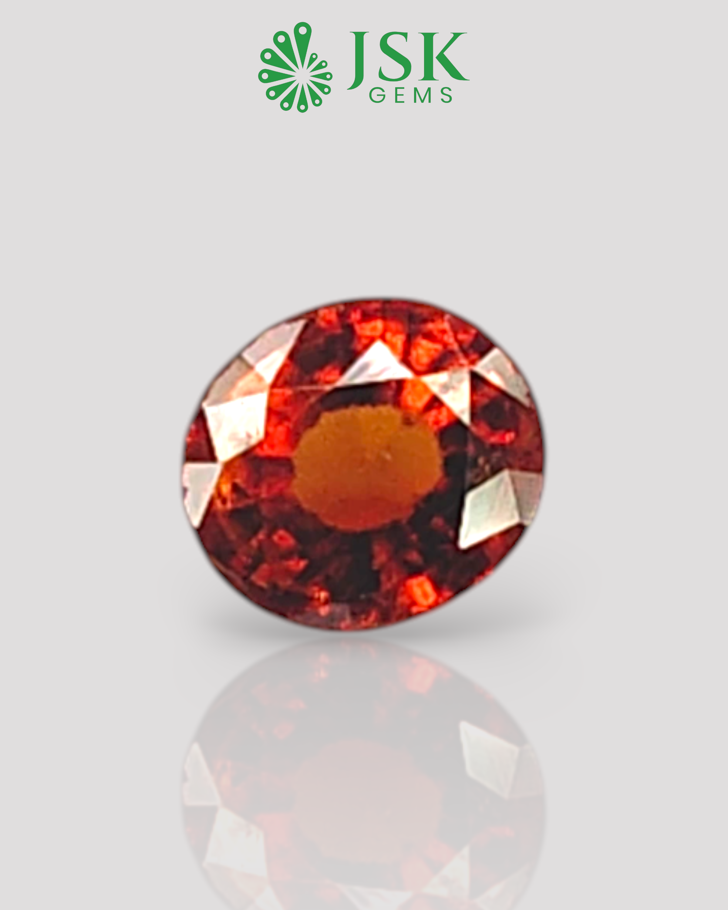 Top Grade 3.04 Ct - 3.37 Ratti Natural Ceylon Hessonite Garnet - Gomedh