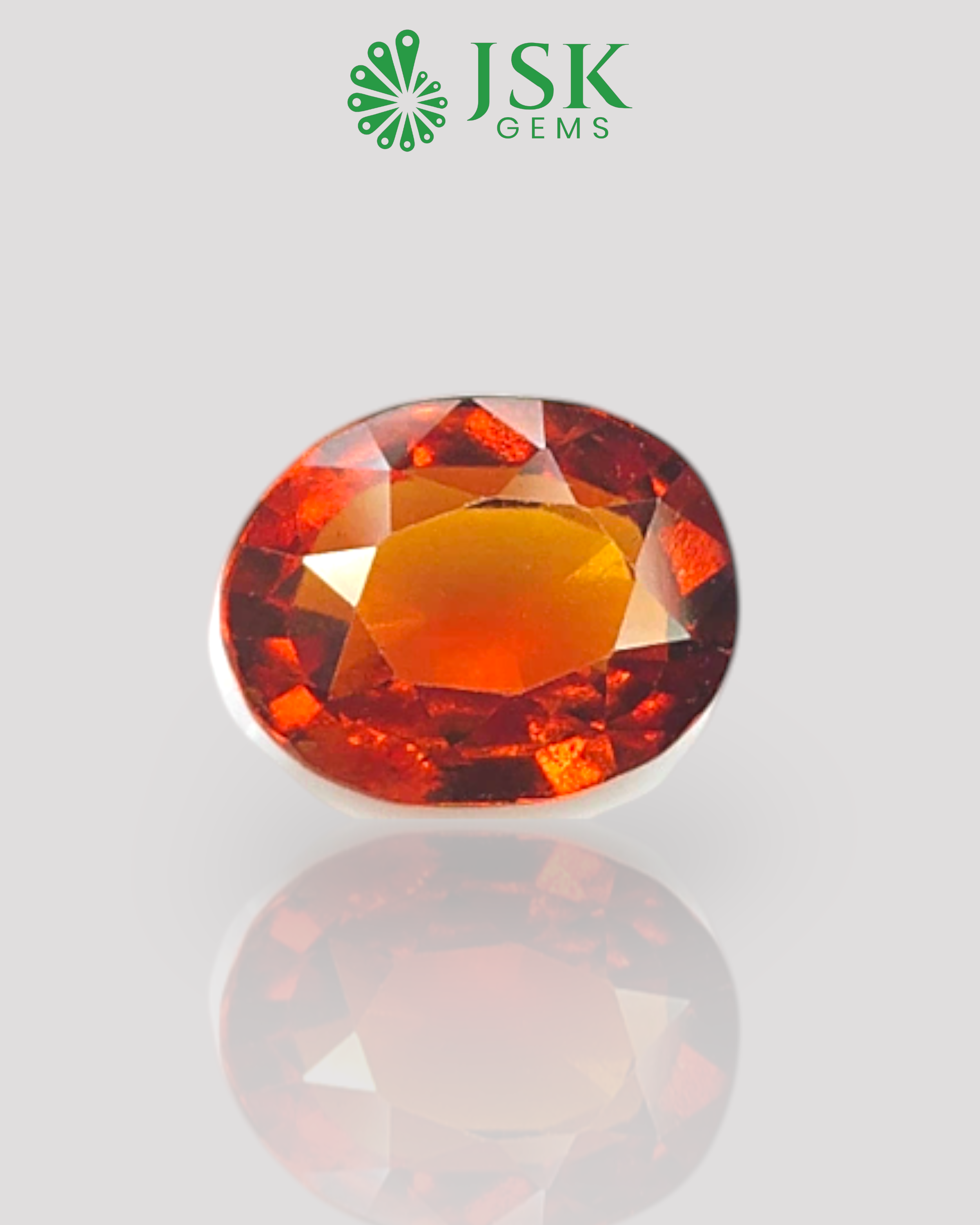 Top Grade 6.36 Ct - 7.06 Ratti Natural Ceylon Hessonite Garnet - Gomedh