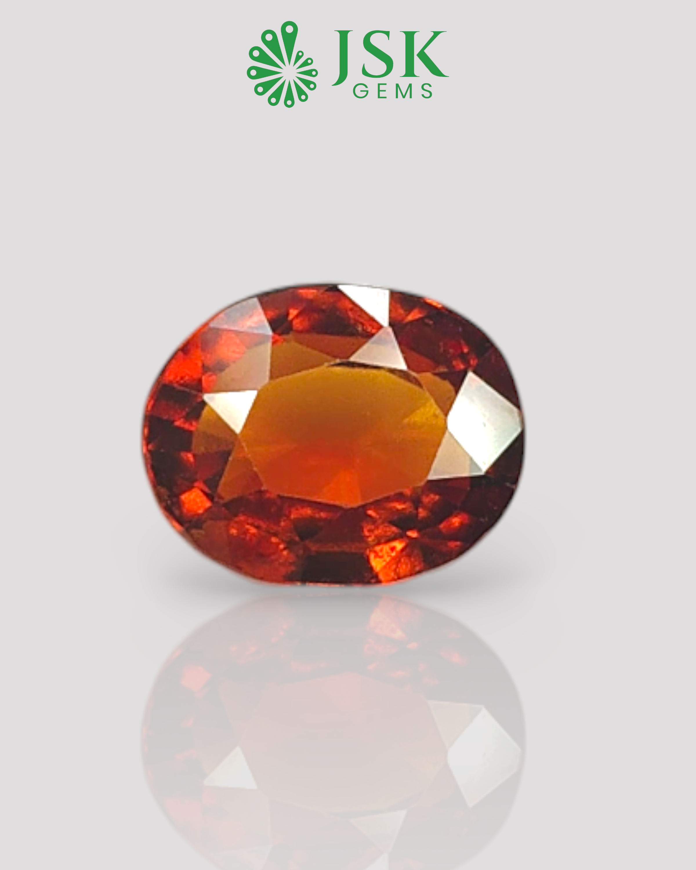 Top Grade 6.36 Ct - 7.06 Ratti Natural Ceylon Hessonite Garnet - Gomedh