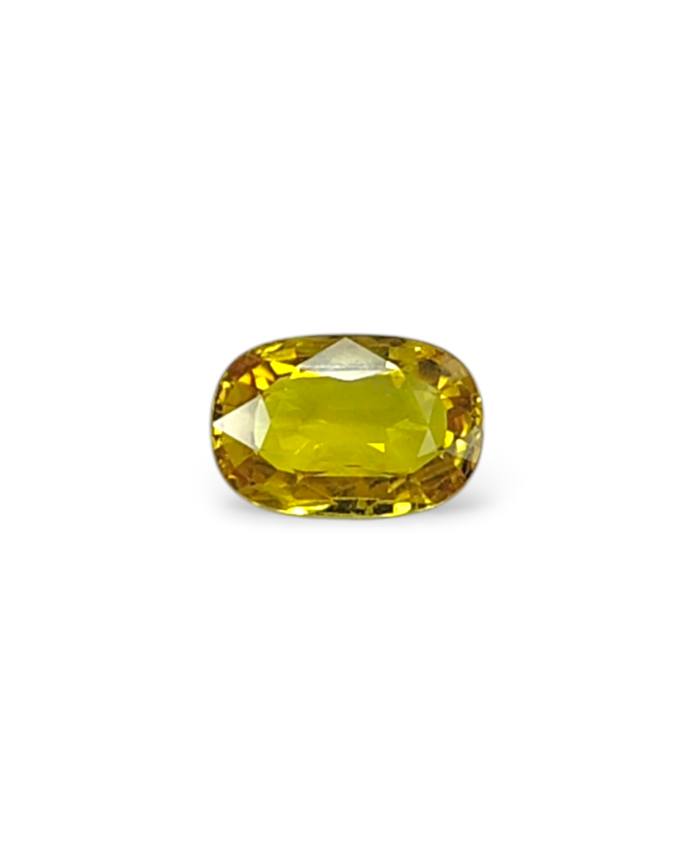 Top Grade 3.05 Ct - 3.38 Ratti Natural Bangkok Yellow Sapphire - Pukhraj