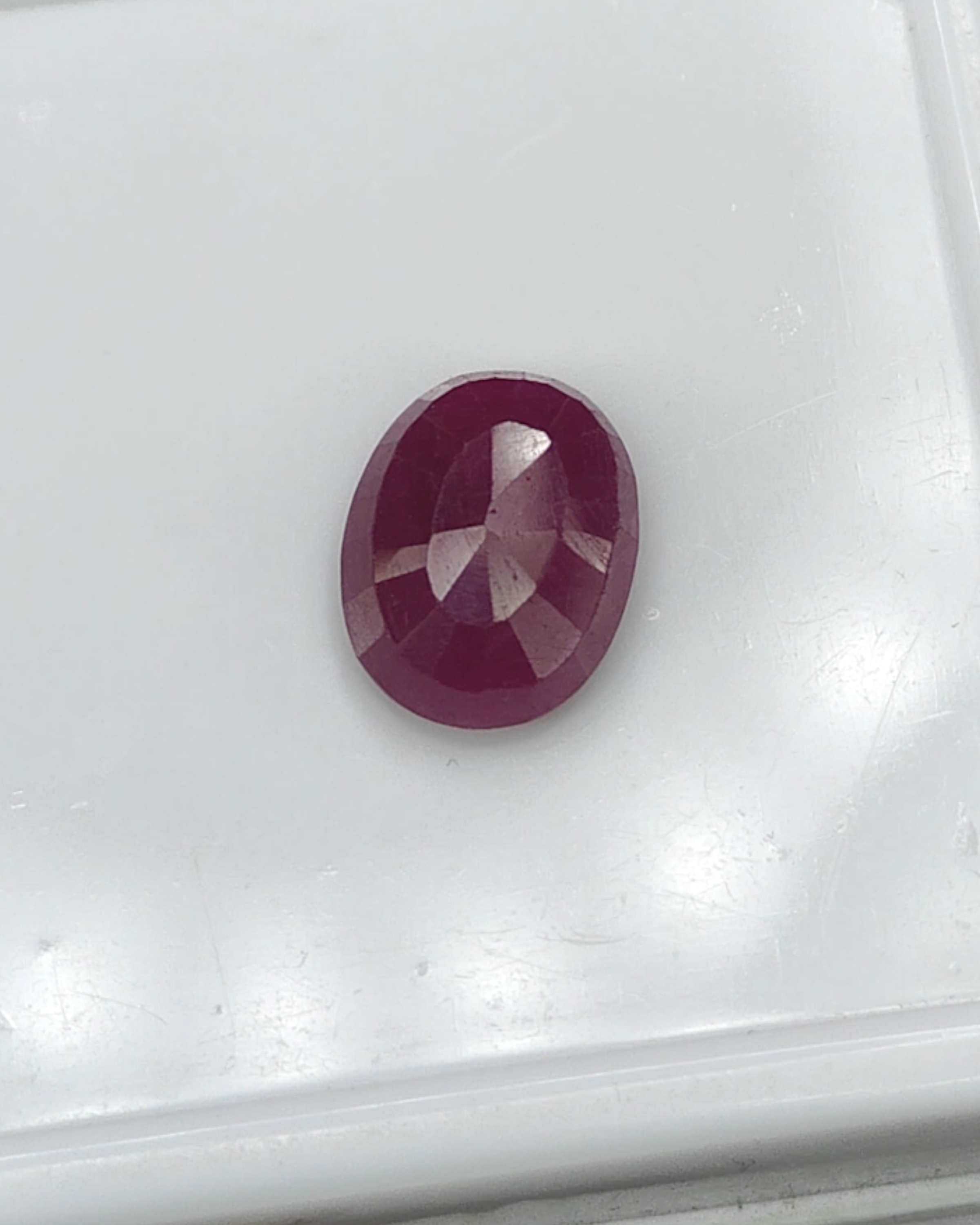 IIGJ Certified 6.39 Ct - 7.10 Ratti Unheated Untreated Natural Ruby Manik