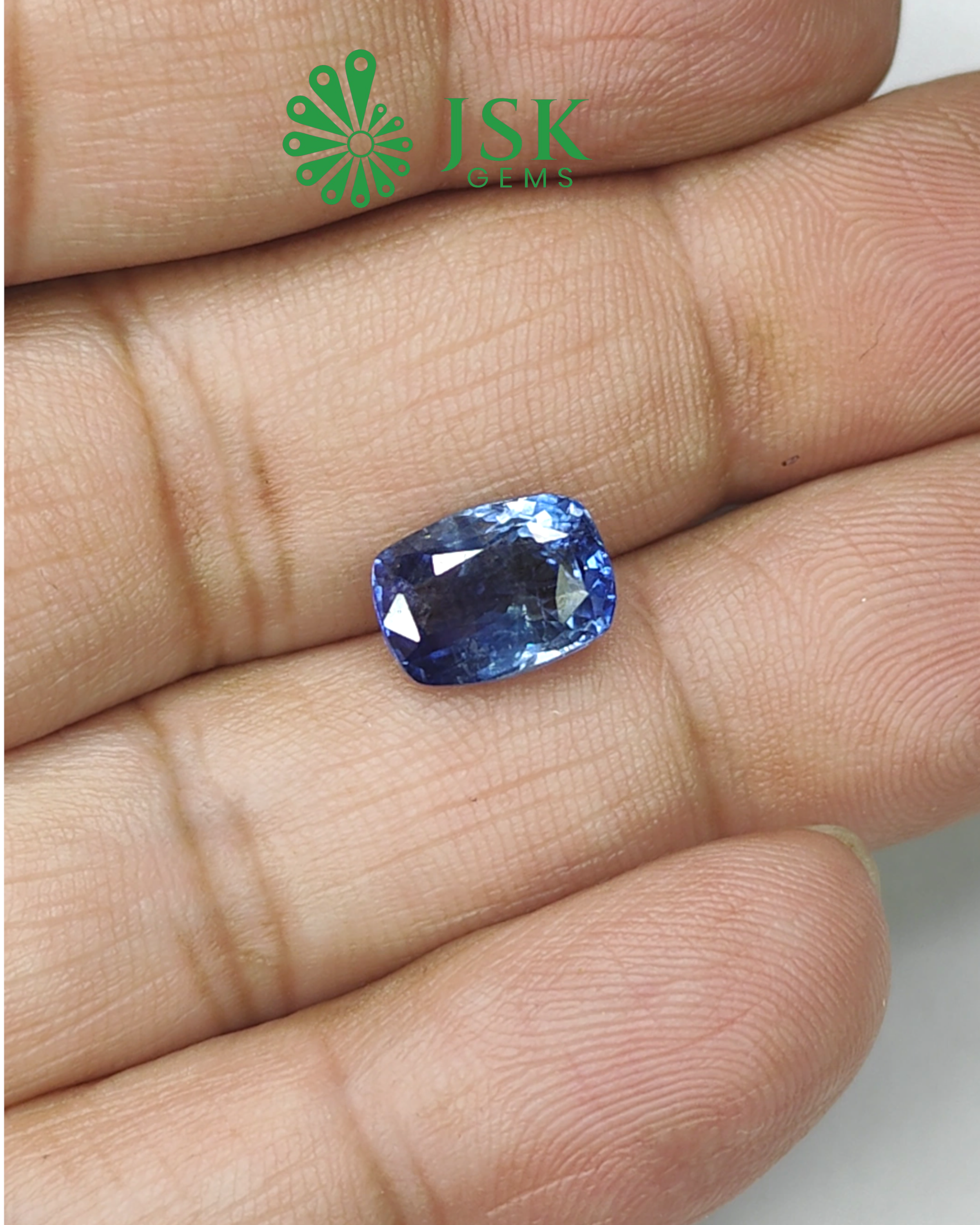 IGI CERTIFIED 4.14 CT NATURAL KASHMIR SAPPHIRE