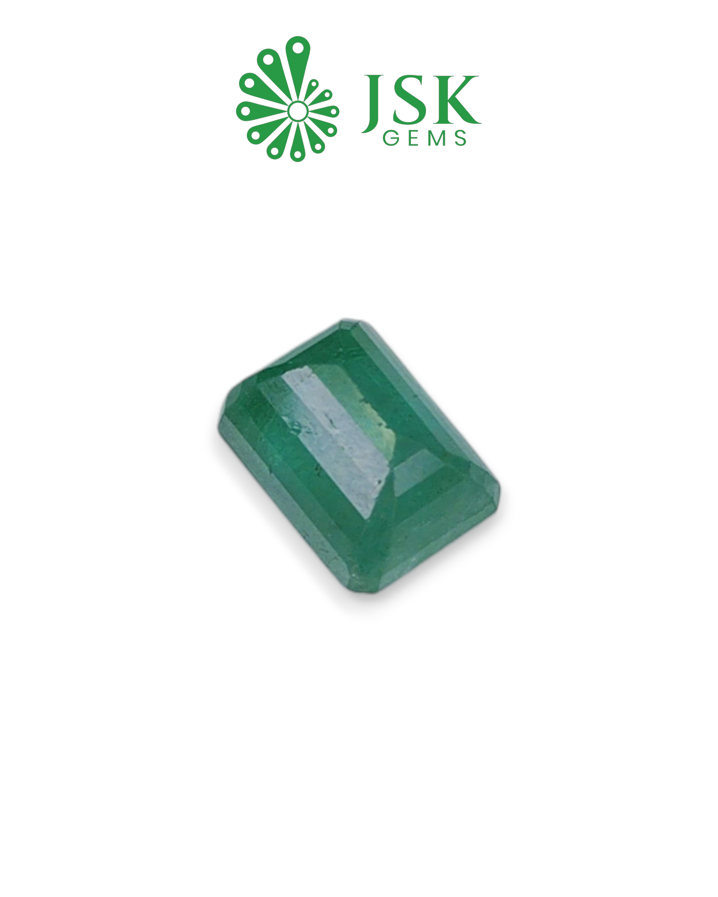 Premium Grade 6.87 Ct - 7.63 Ratti Natural Emerald - Panna
