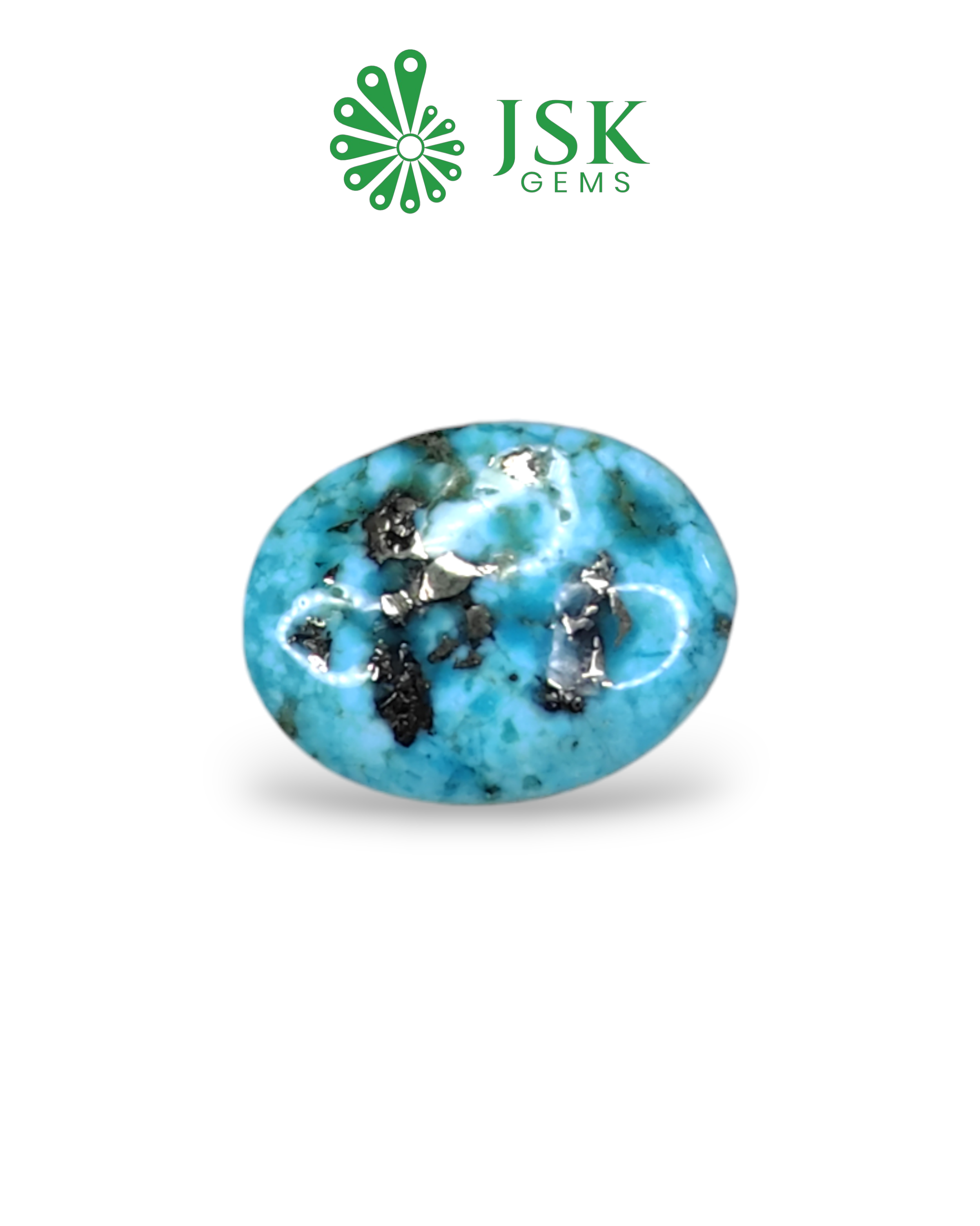 Premium Grade 8.42 Ct - 9.35 Ratti Natural Irani Feroza - Turquoise