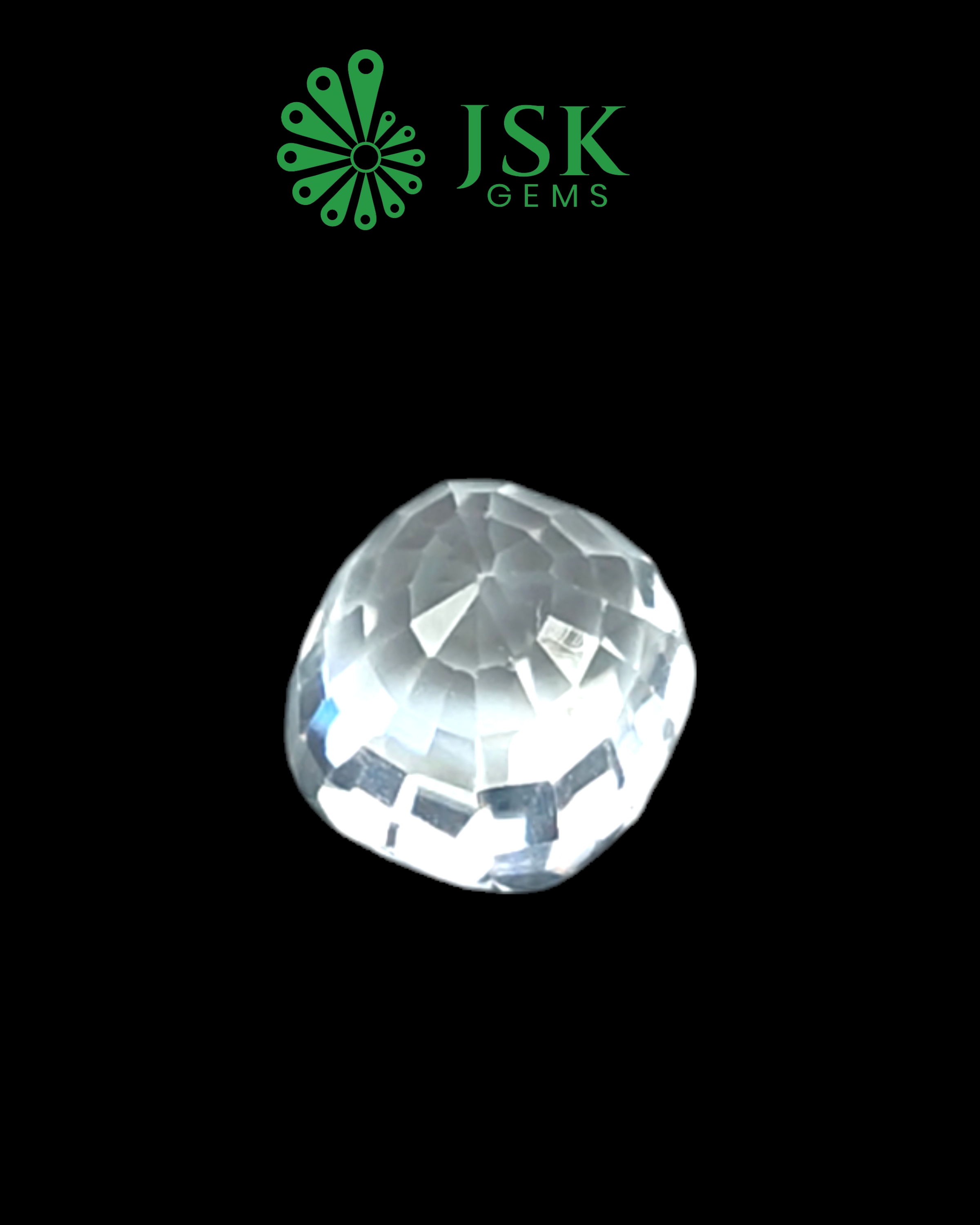 Top Grade 7.13 Ct - 7.92 Ratti  Natural White Zircon (Copy)