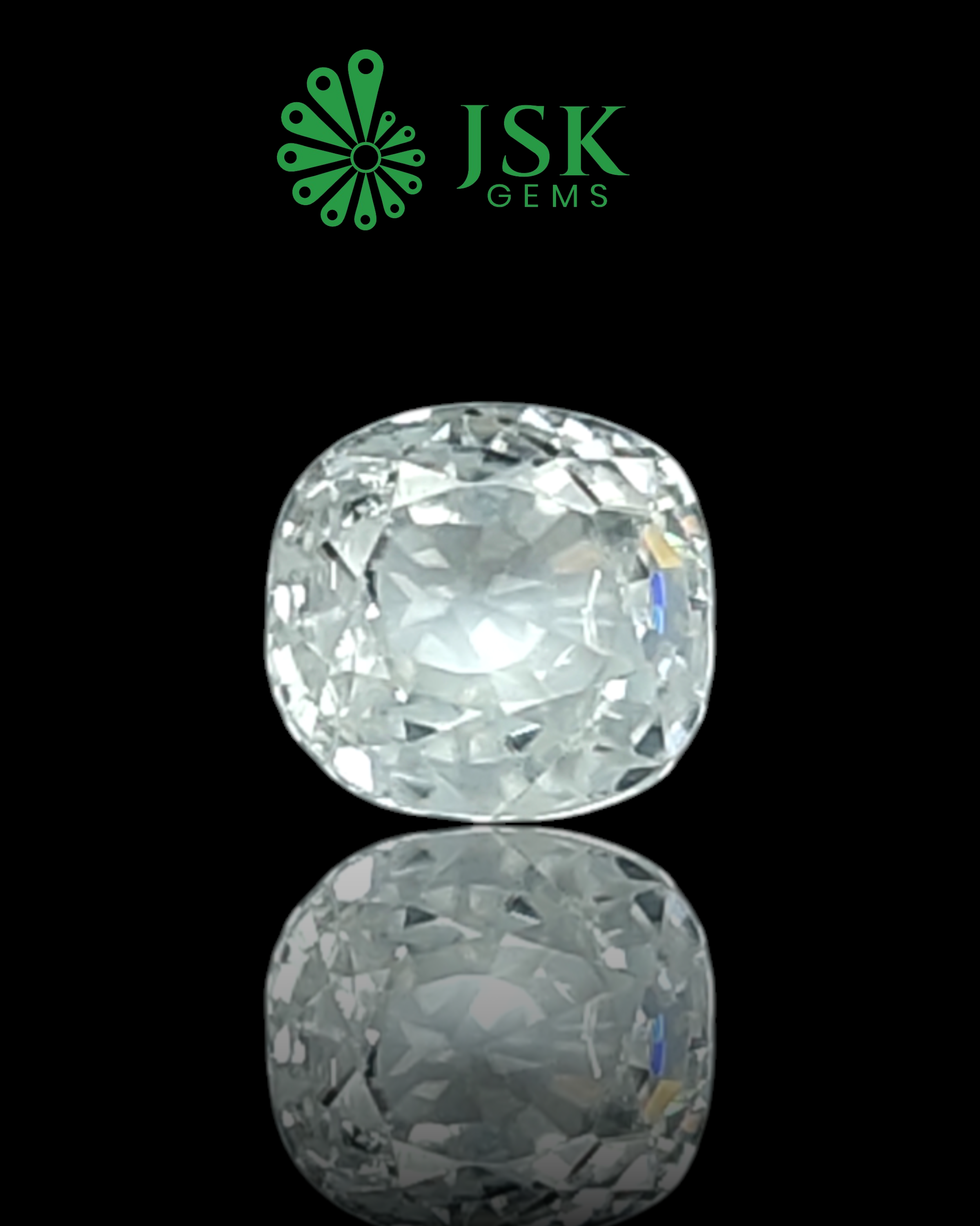 Top Grade 7.13 Ct - 7.92 Ratti  Natural White Zircon (Copy)