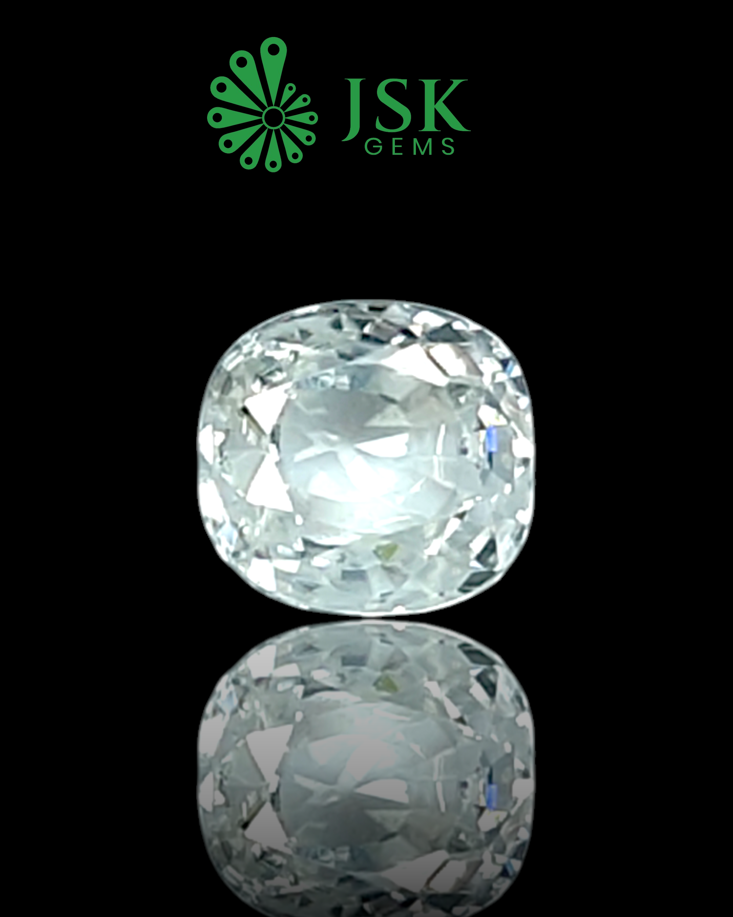 Top Grade 7.13 Ct - 7.92 Ratti  Natural White Zircon (Copy)