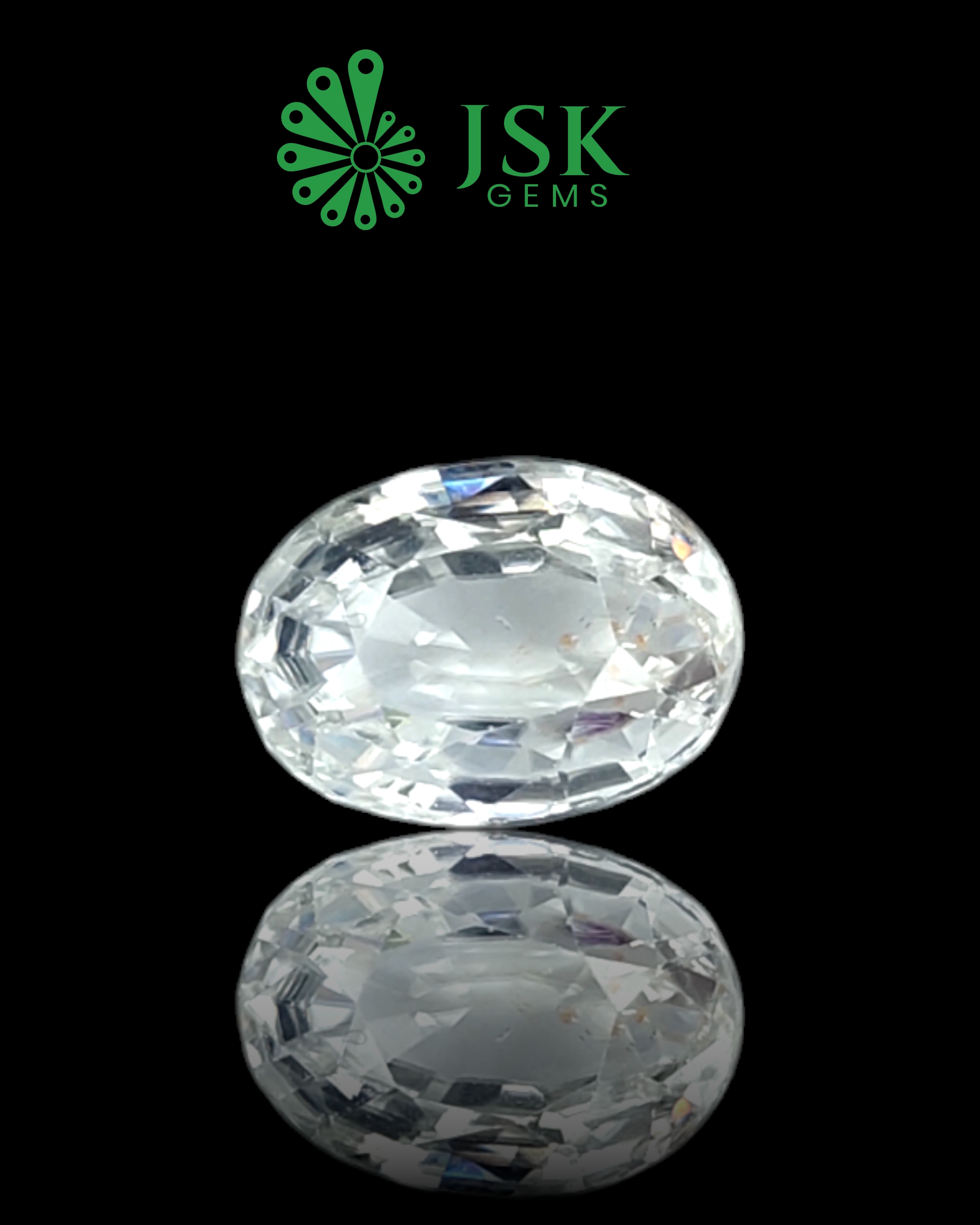 Top Grade 8.60 Ct - 9.55 Ratti  Natural White Zircon