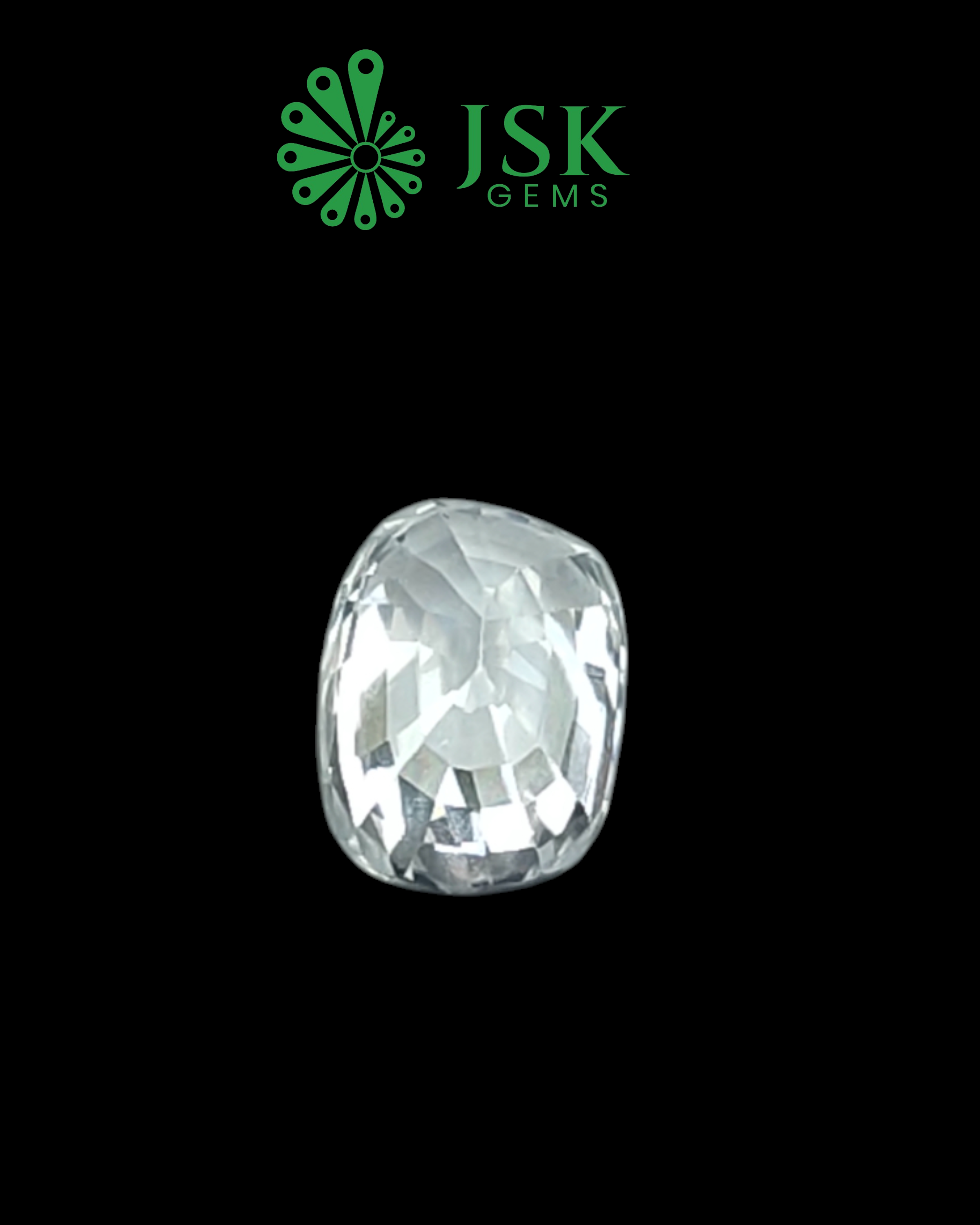 Top Grade 4.74 Ct - 5.26 Ratti  Natural White Zircon