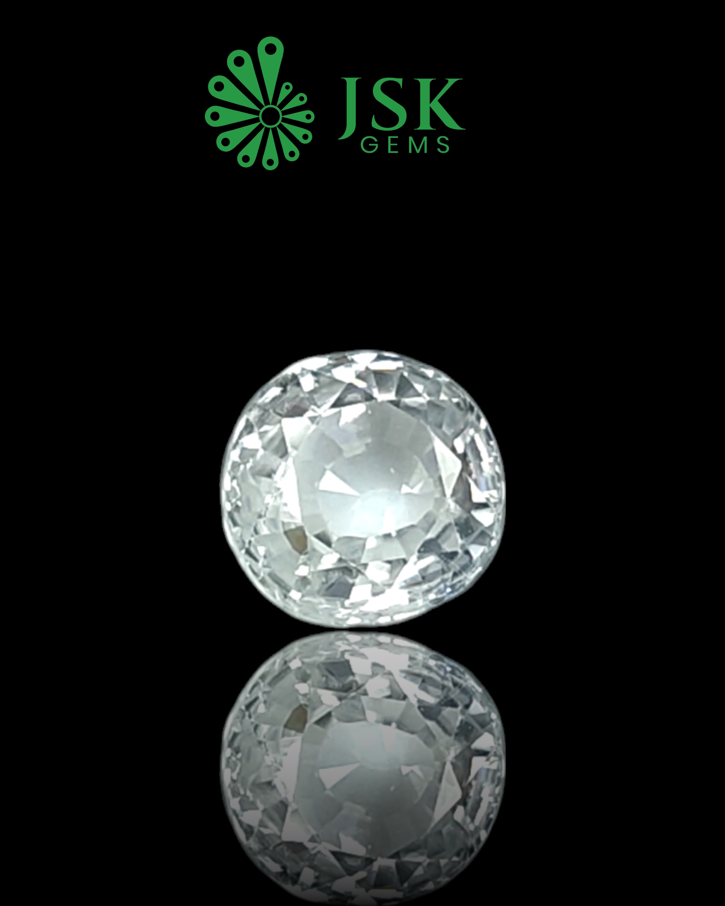 Top Grade 5.74 Ct - 6.37 Ratti  Natural White Zircon
