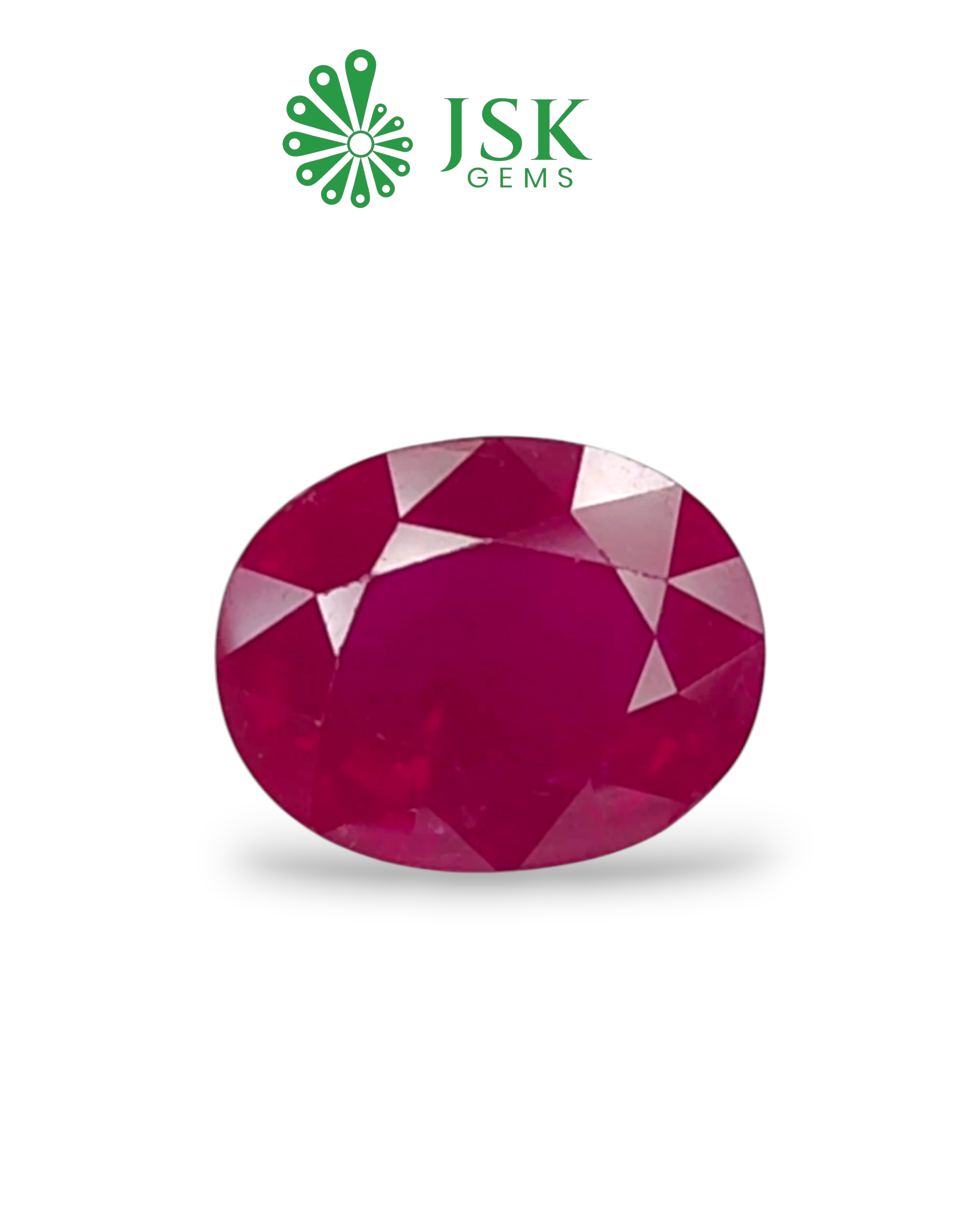 11.11 Ct - 12.34 Ratti Natural Bangkok Ruby - Manik (Glass Filled)