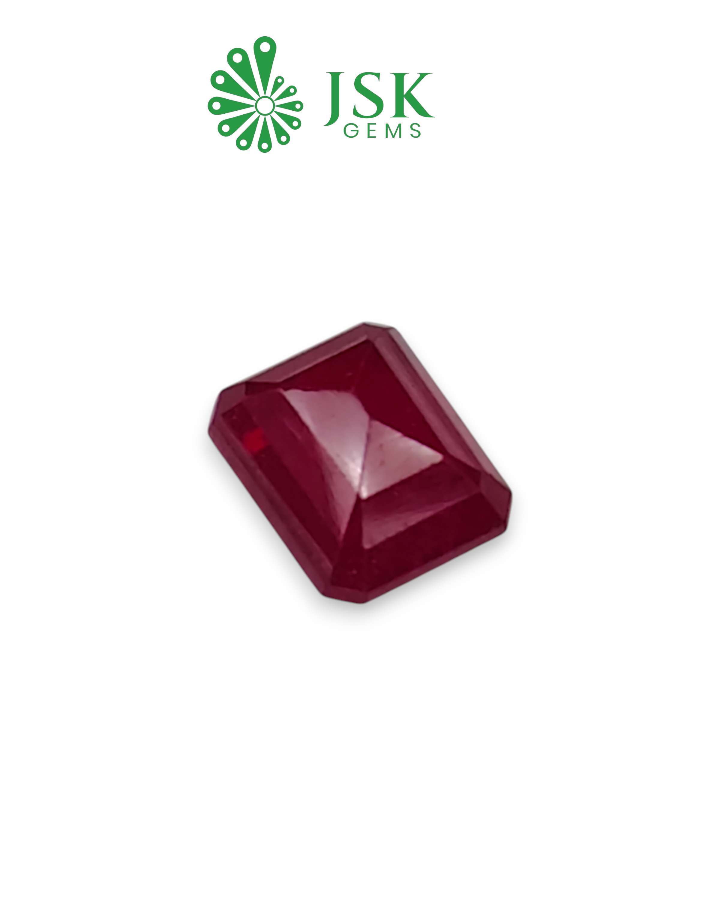 5.78 Ct - 6.42 Ratti Natural Bangkok Ruby - Manik (Glass Filled)