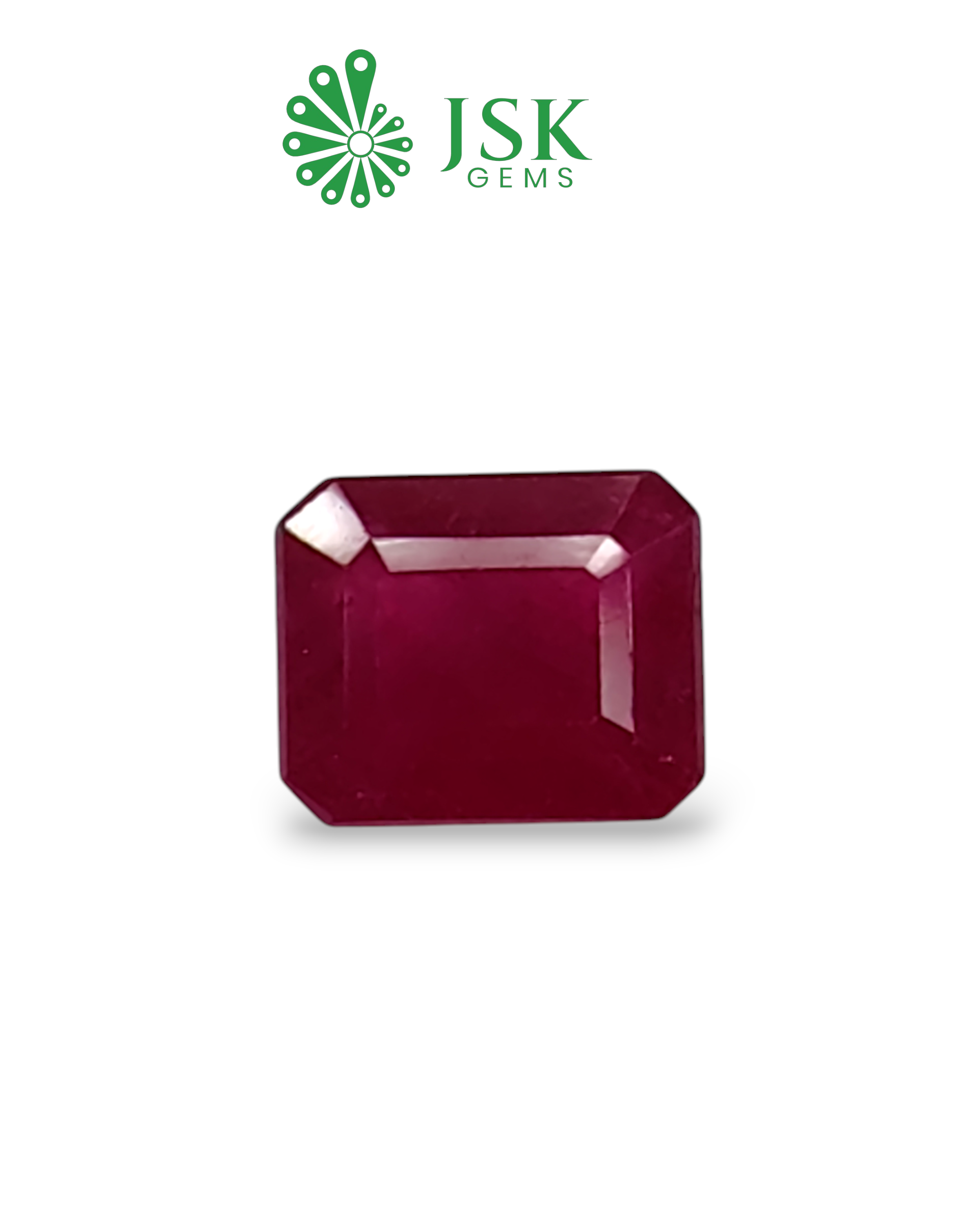 5.78 Ct - 6.42 Ratti Natural Bangkok Ruby - Manik (Glass Filled)