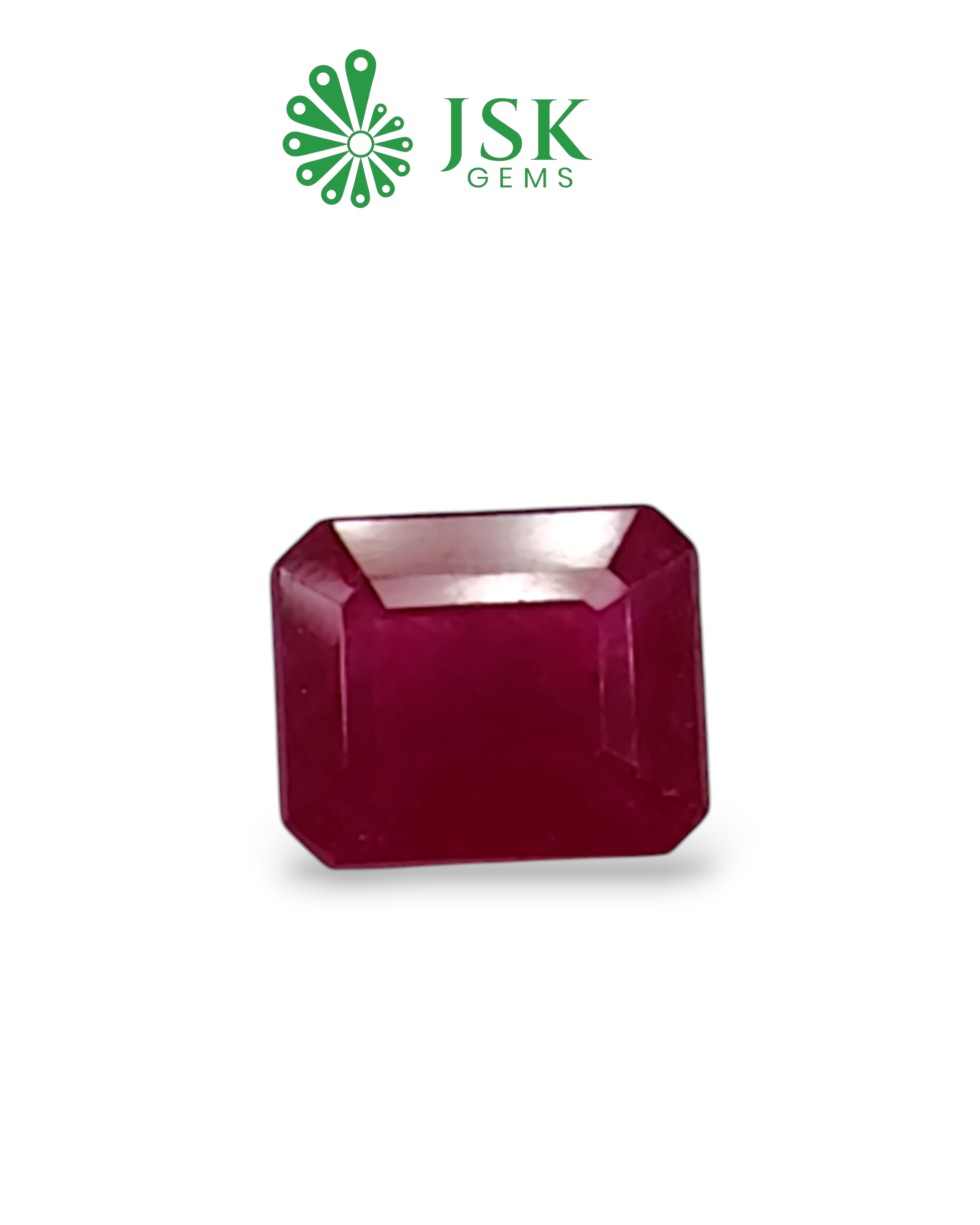 5.78 Ct - 6.42 Ratti Natural Bangkok Ruby - Manik (Glass Filled)
