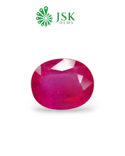 5.29 Ct - 5.87 Ratti Natural Bangkok Ruby - Manik (Glass Filled)