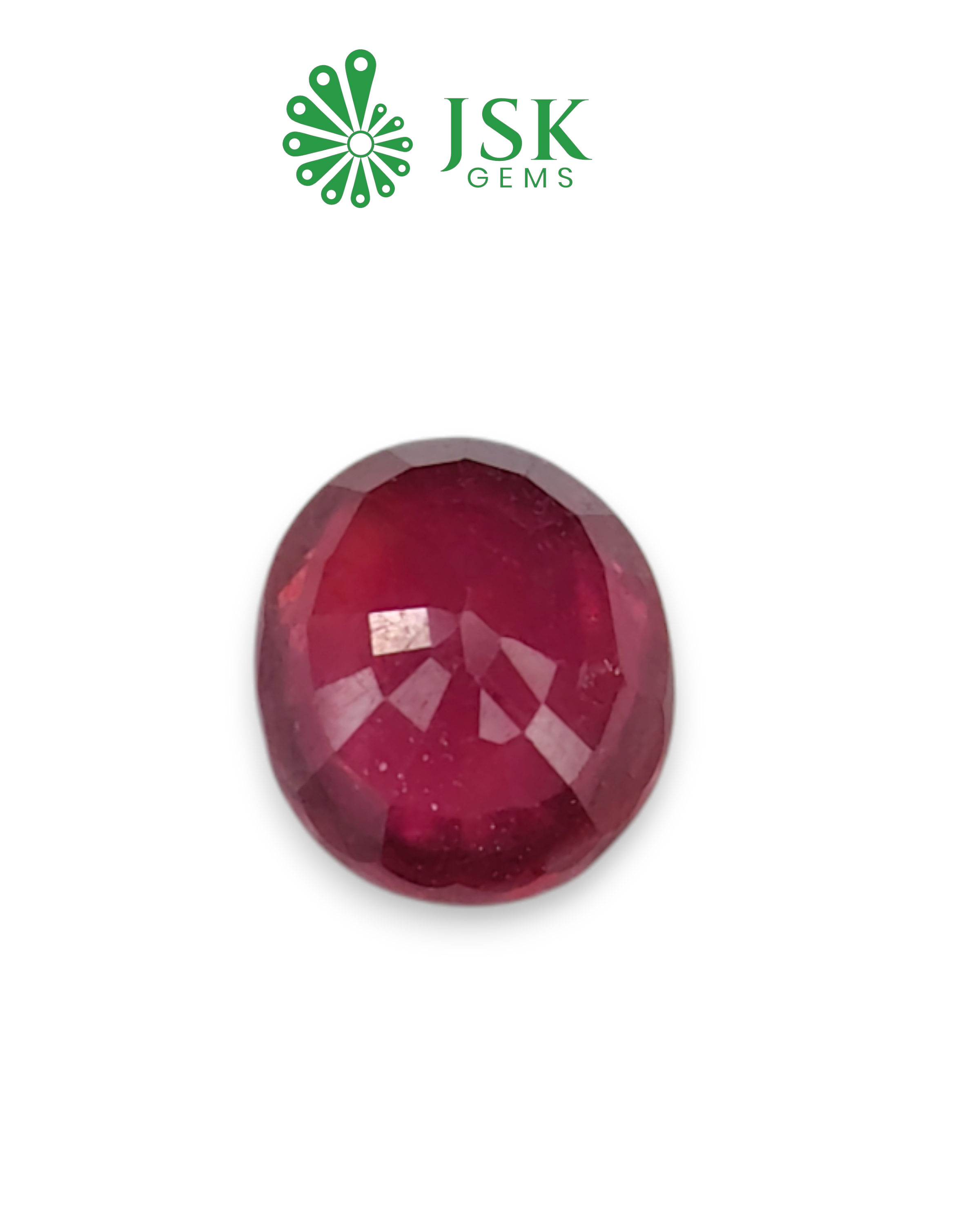 6.00 Ct - 6.66 Ratti Natural Bangkok Ruby - Manik (Glass Filled)