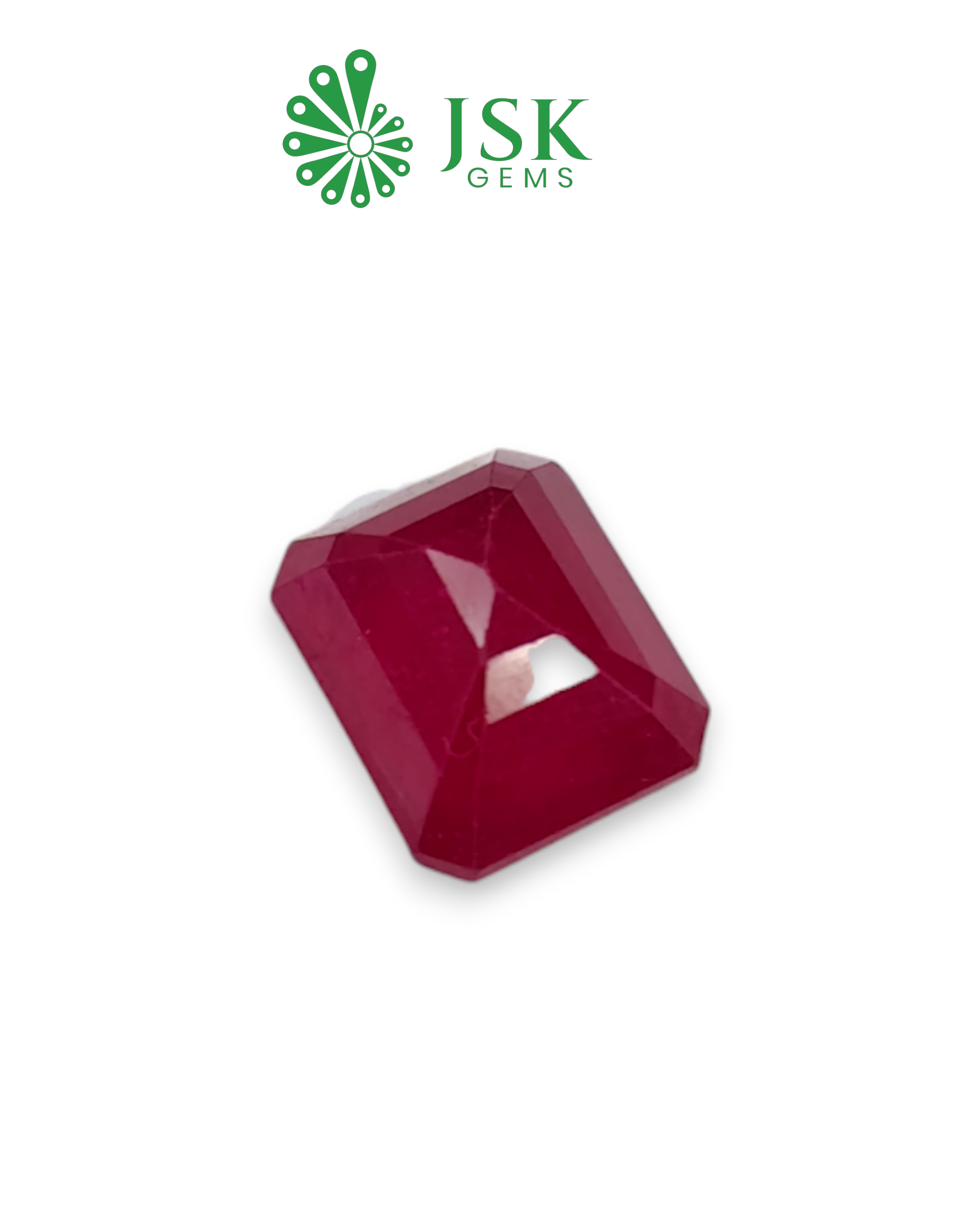 5.92 Ct - 6.57 Ratti Natural Bangkok Ruby - Manik (Glass Filled)