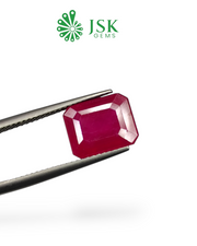 5.92 Ct - 6.57 Ratti Natural Bangkok Ruby - Manik (Glass Filled)