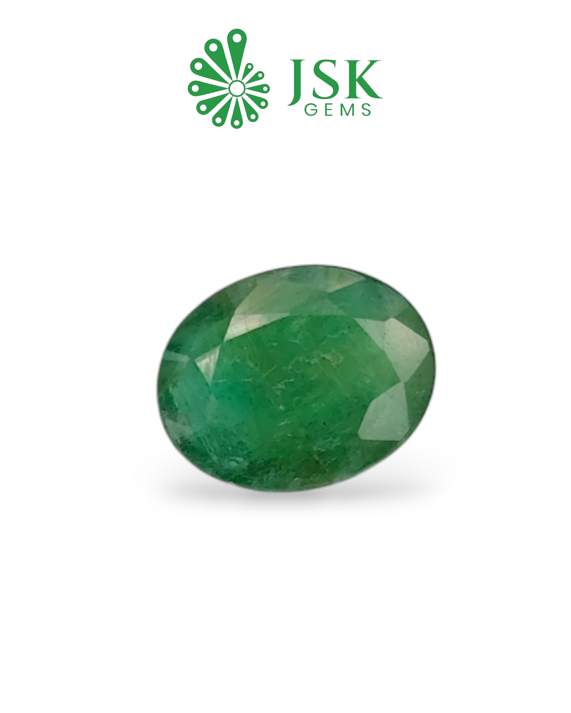 Premium Grade 6.35 Ct - 7.05 Ratti Natural Emerald - Panna