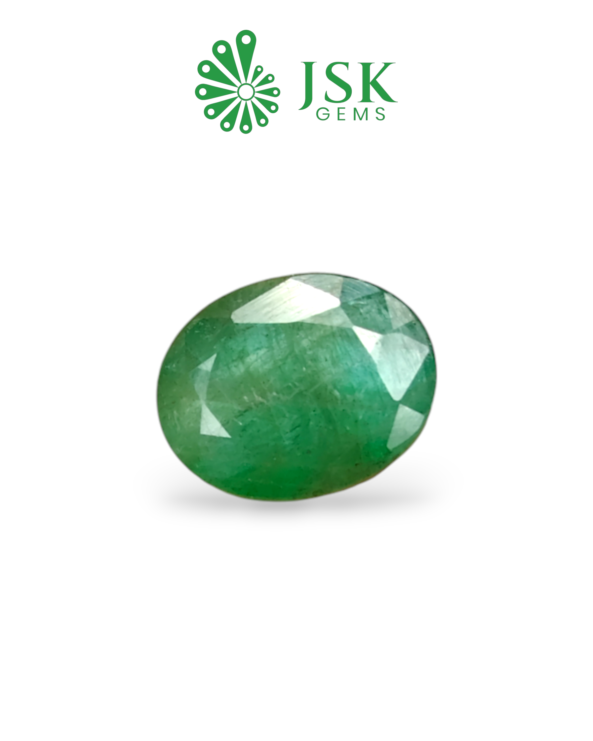 Premium Grade 6.35 Ct - 7.05 Ratti Natural Emerald - Panna