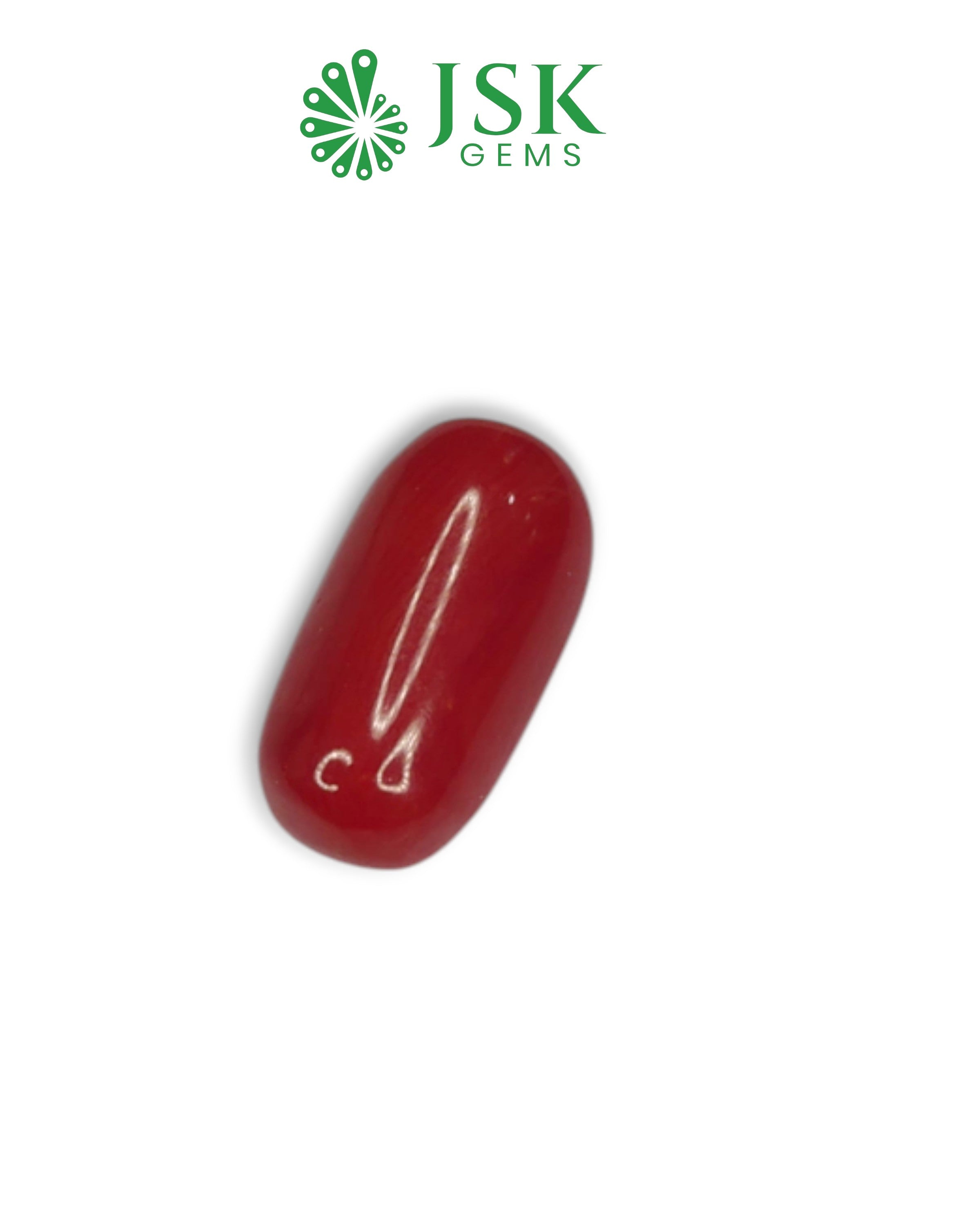 JTL Certified Premium 6.15 Ct - 6.83 Ratti Natural Italian Red Coral