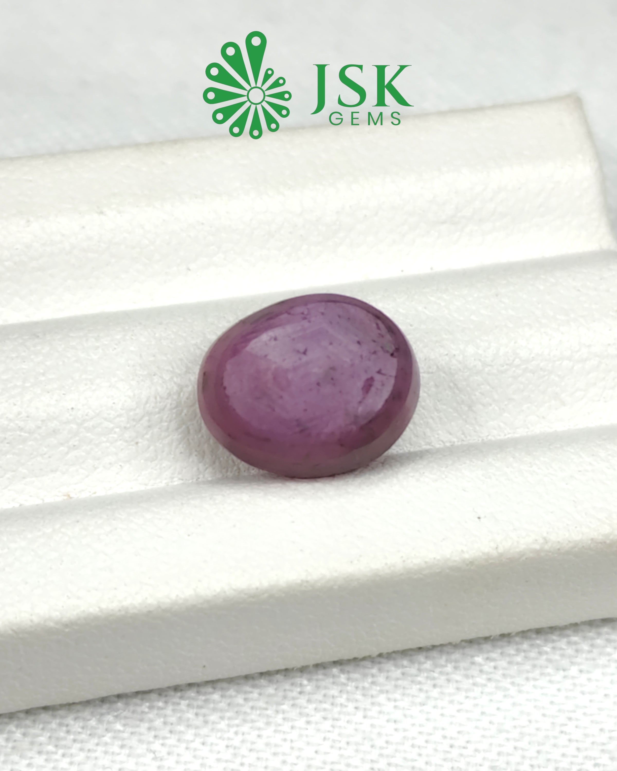 Certified 10.92 Ct - 12.13 Ratti Unheated Untreated Natural Star Ruby - Manik