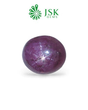 Certified 10.56 Ct - 11.73 Ratti Unheated Untreated Natural Star Ruby - Manik